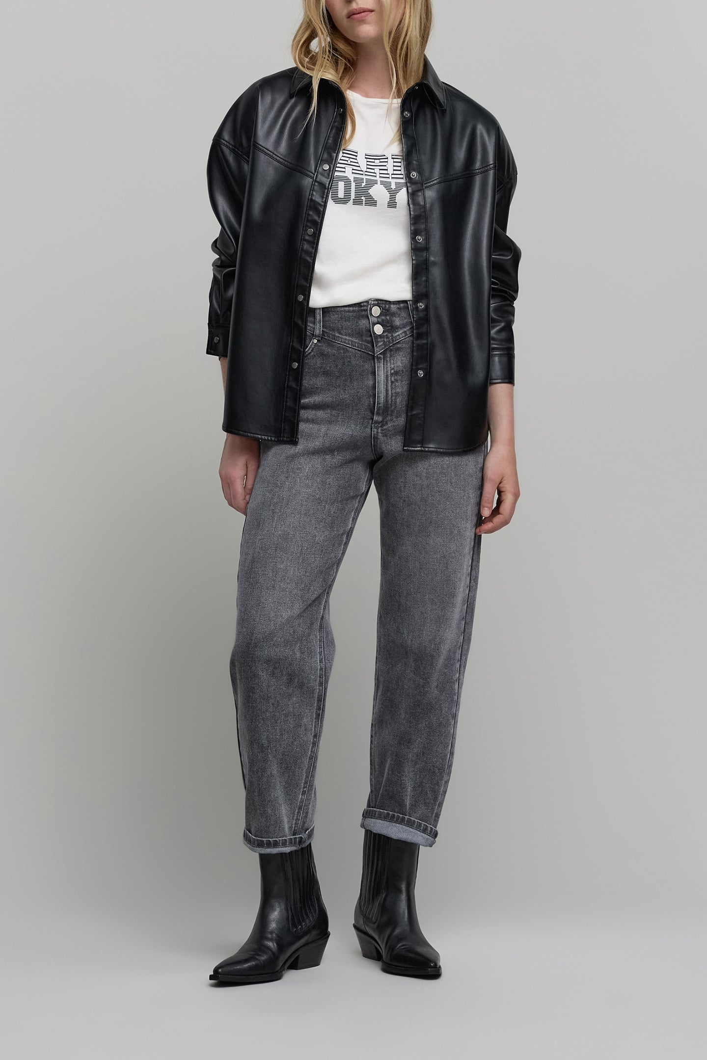 OFF-WHITE NAVY STRIPES TEE-SHIRT 4