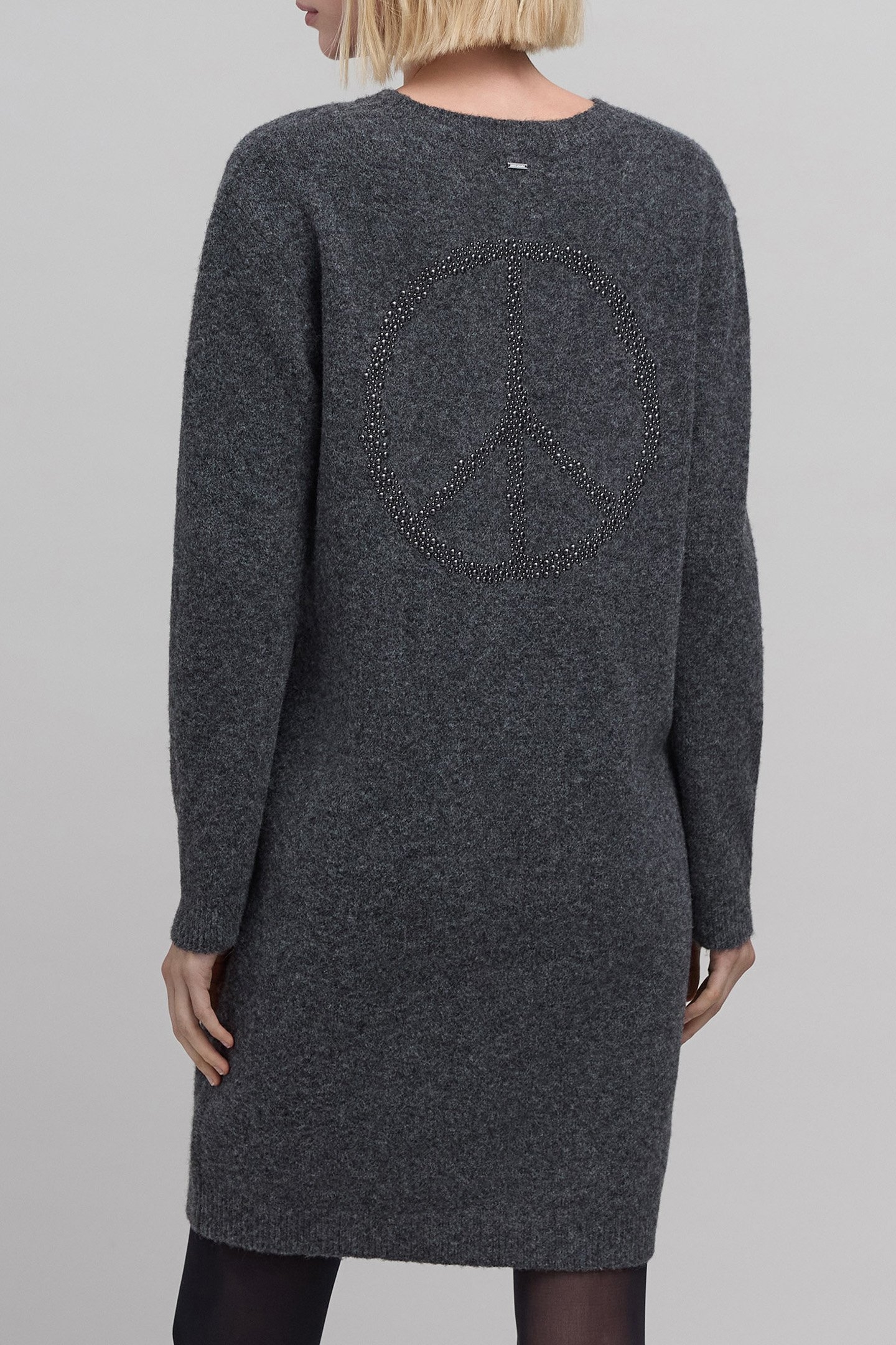 PEACE & LOVE KNIT DRESS WITH STUDDED BACK 2