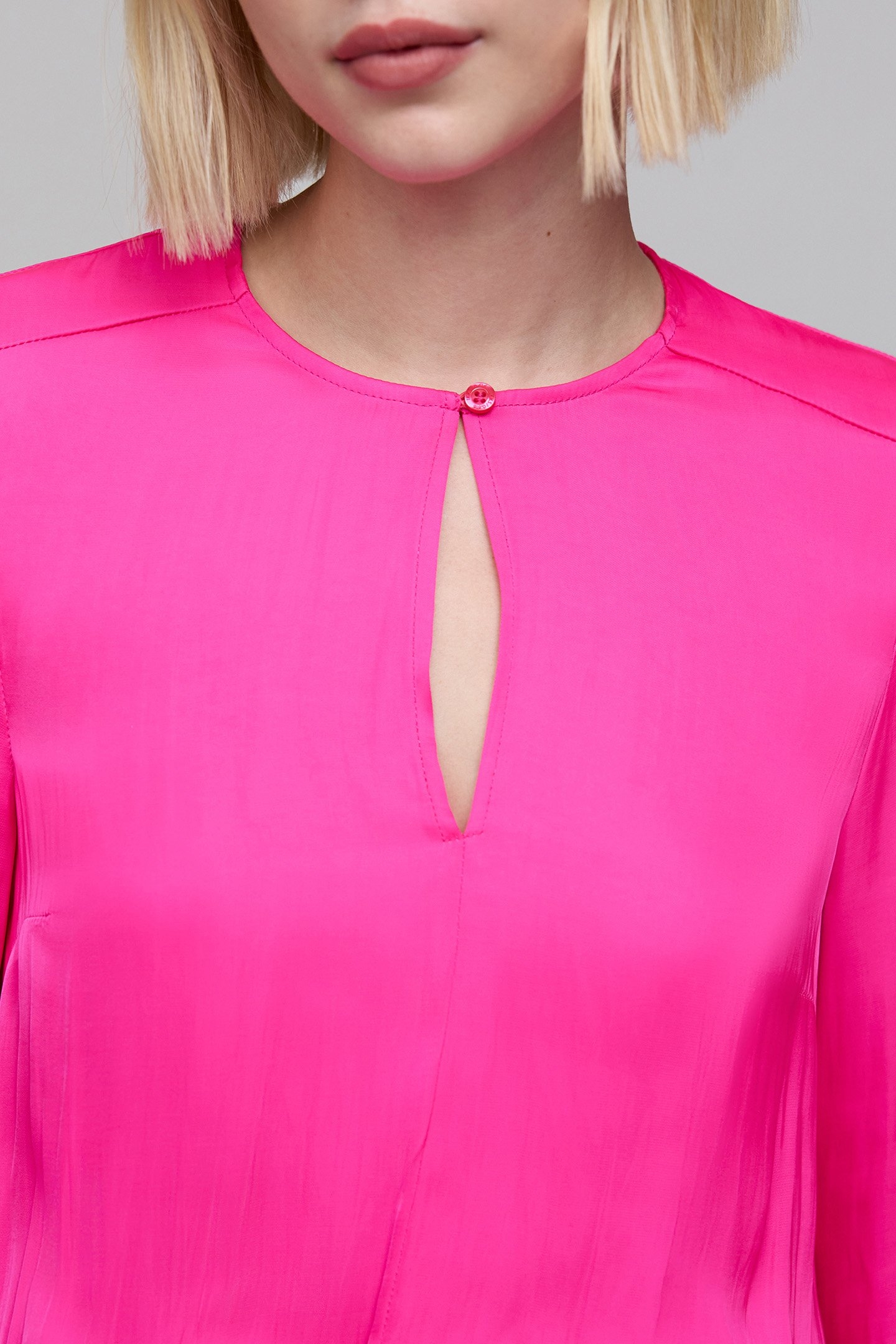 PINK CRINKLED SMOCKED DRESS 5