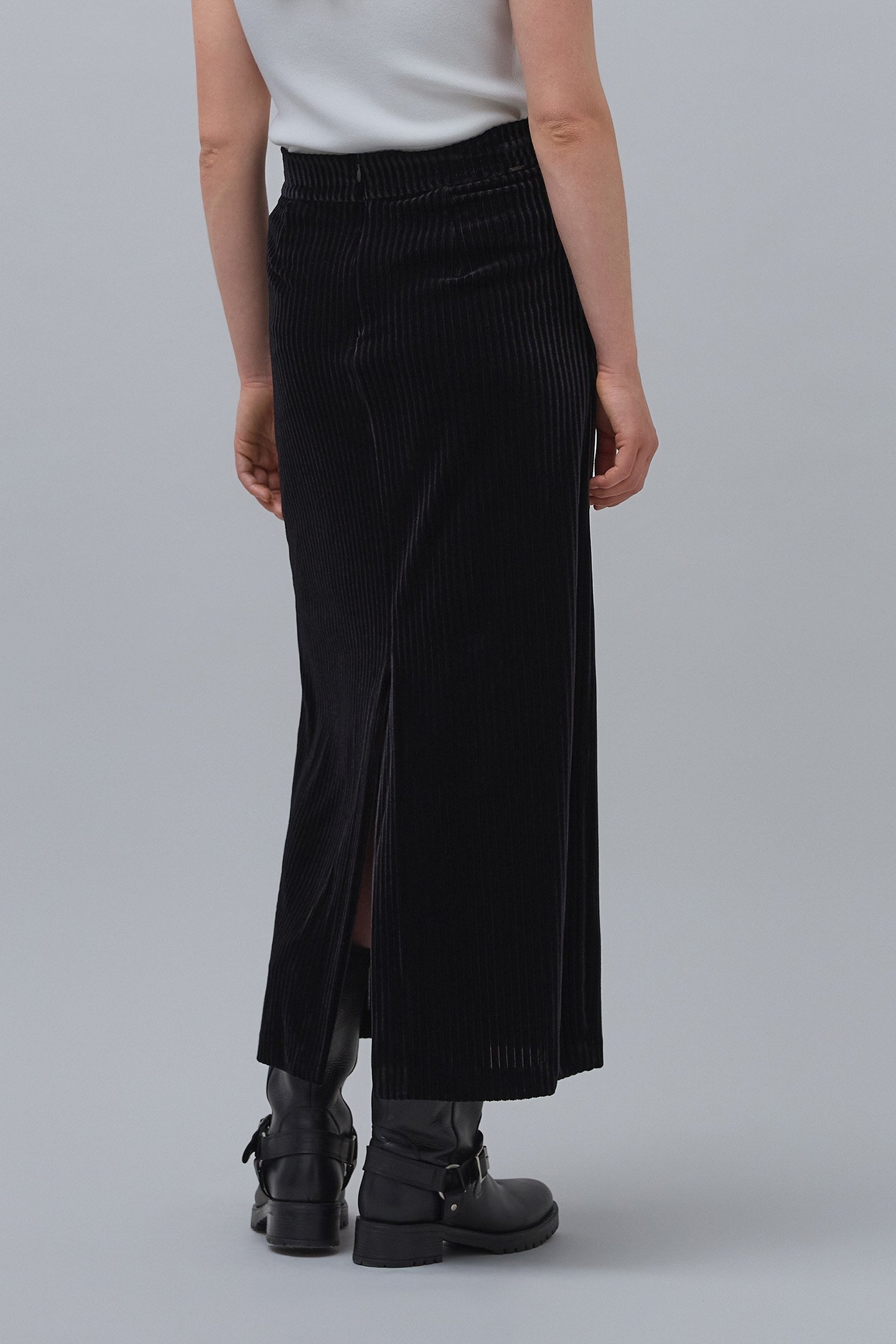 BLACK CORDUROY PENCIL SKIRT 5