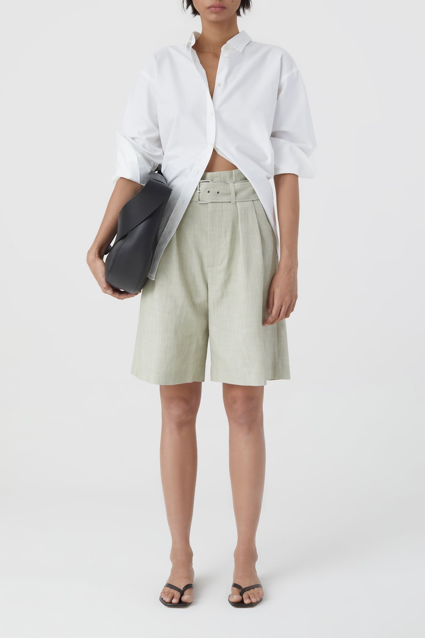 ELDON SHORTS LIGHT MOSS GREEN 3