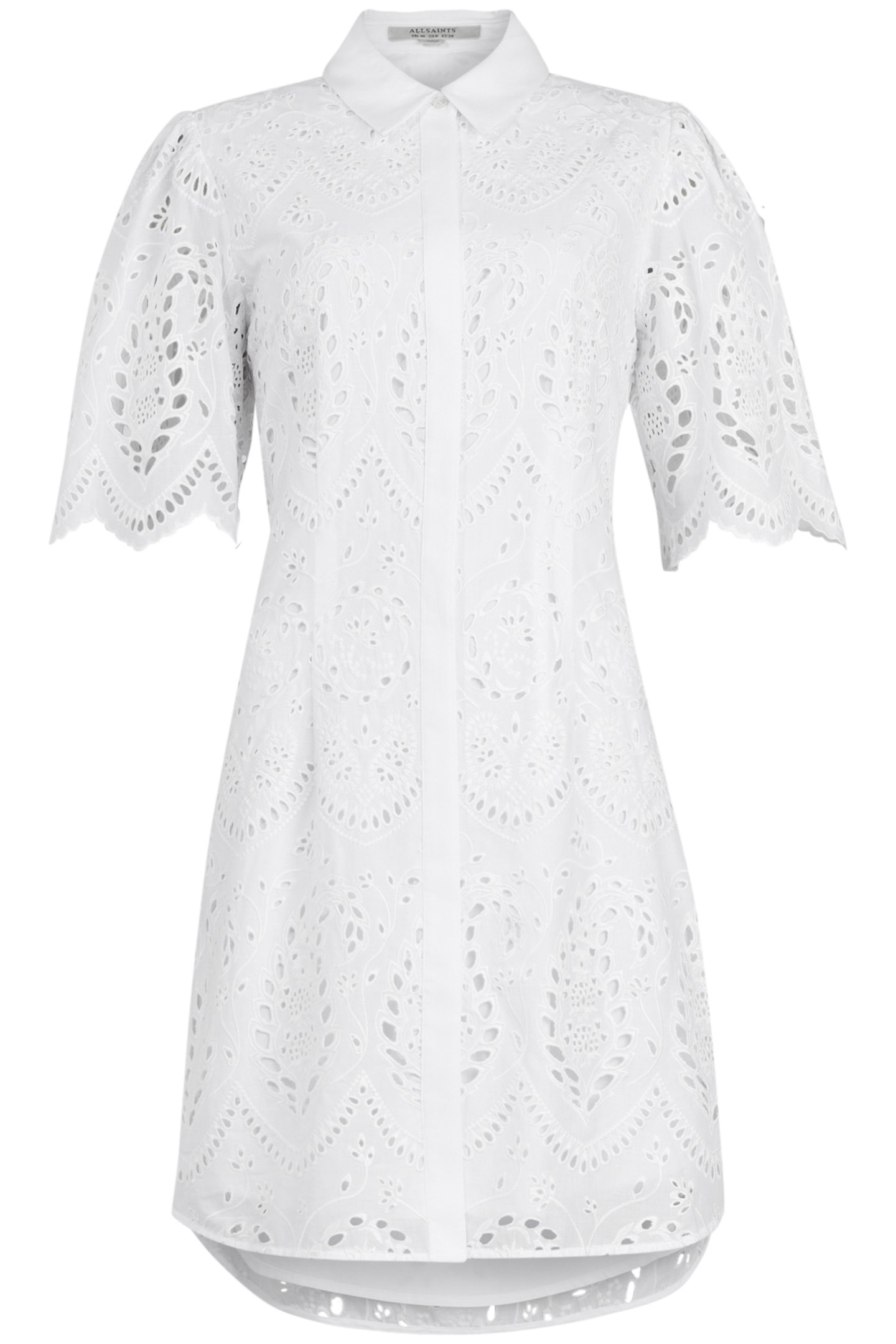 CECEE DRESS CHALK WHITE 1