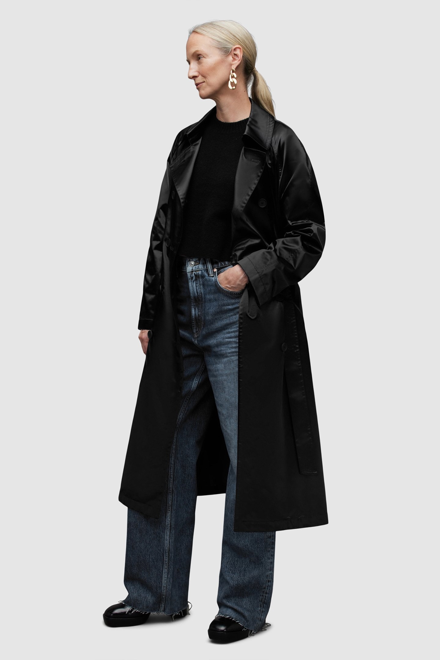 ELLTEE TONI TRENCH BLACK 6