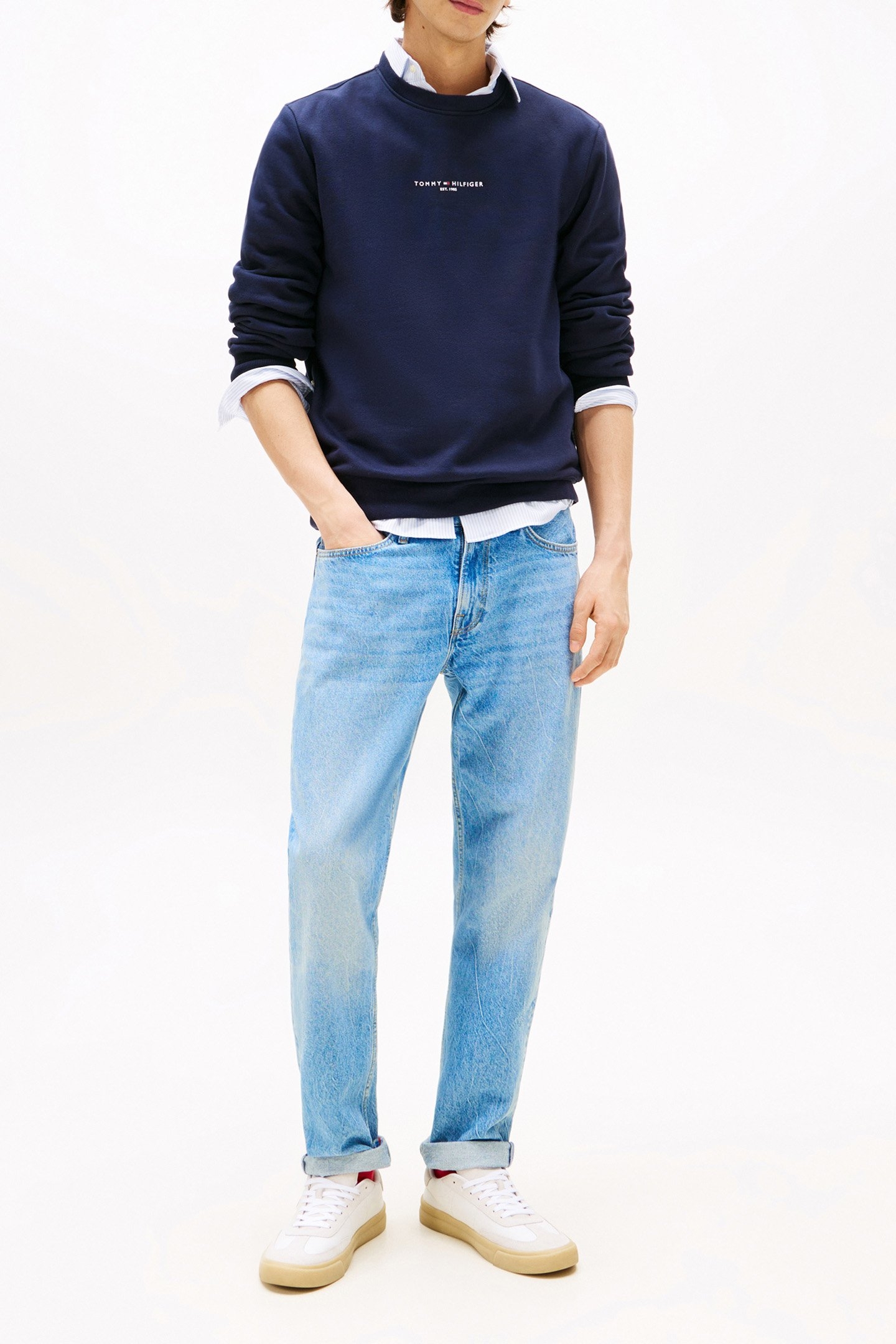 SMALL RELAXED FIT CREW SWEATSHIRT DESERT SKY 2