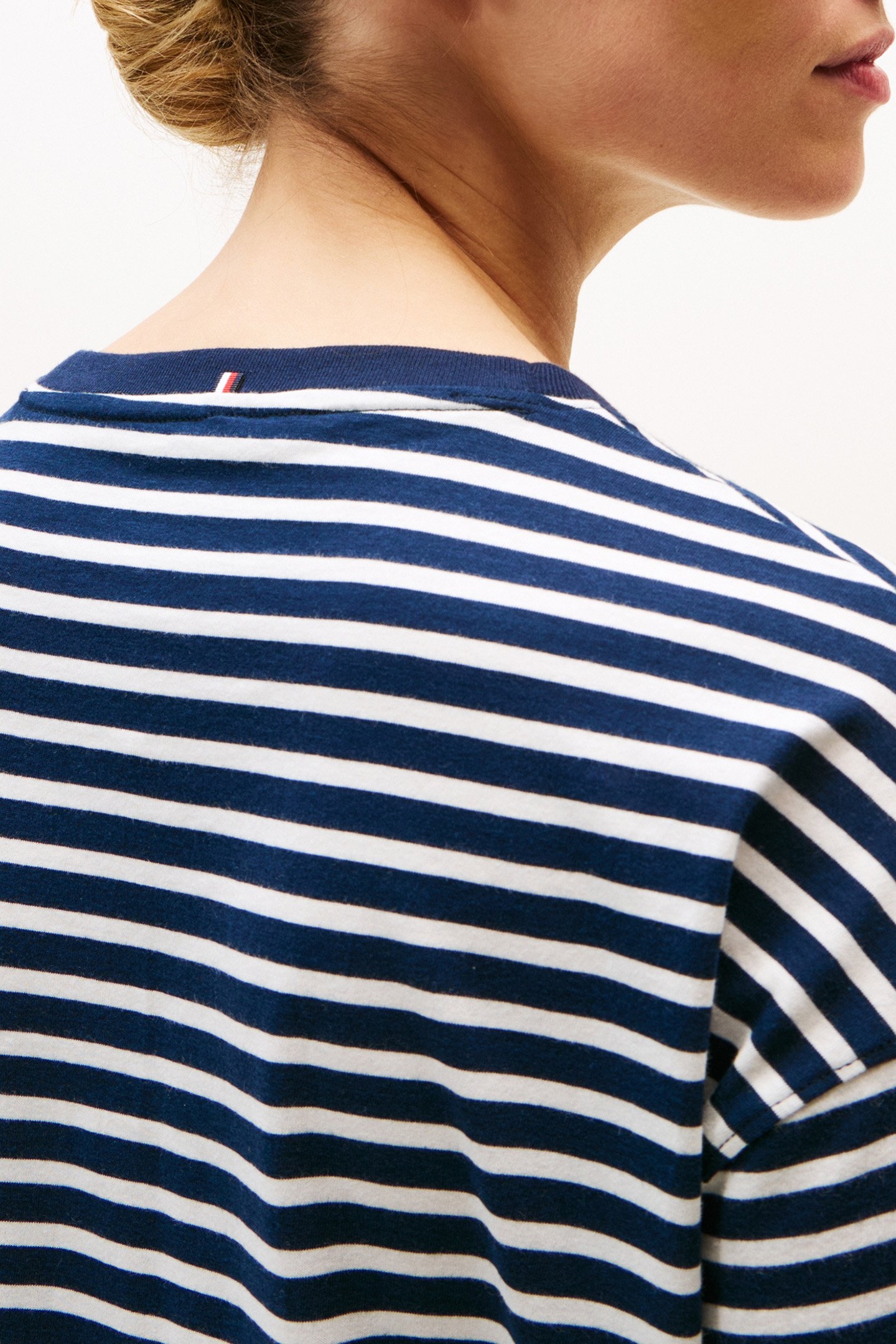 SHORT SLEEVE MINI DRESS, LOOSE FIT, BLUE 5