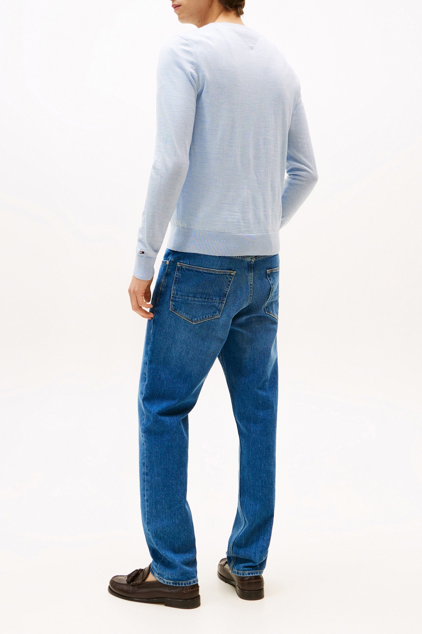 DC FINE MERINO WOOL SLIM FIT SWEATER BLUE 3