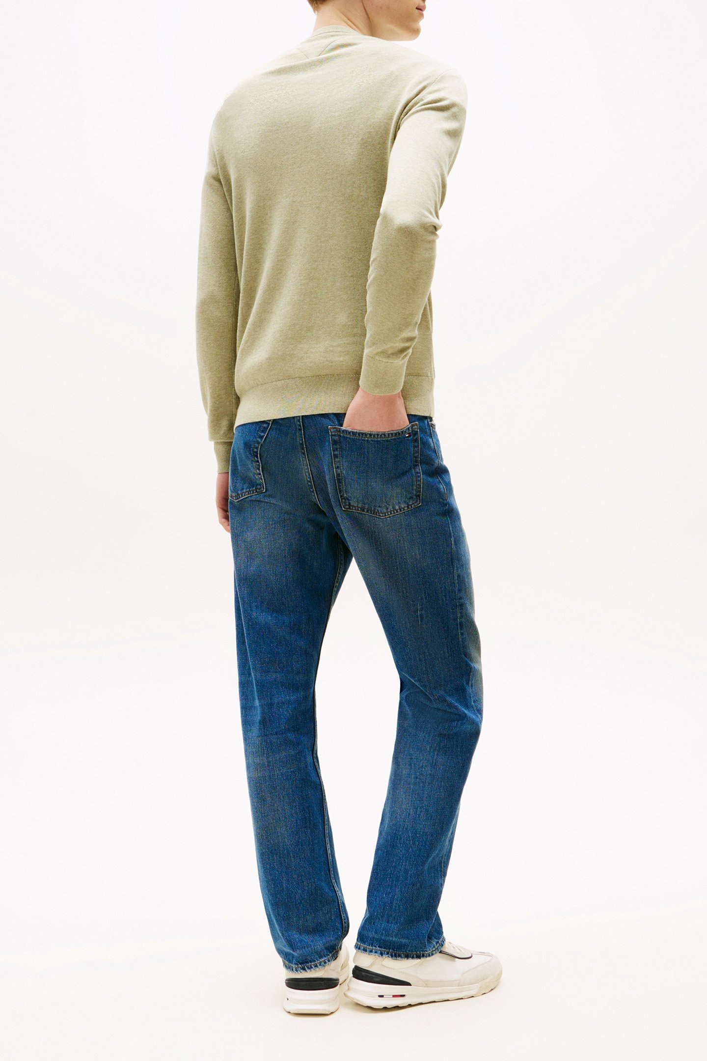 ESSENTIAL PULLOVER REGULAR FIT CREW NECK OLIVE 3