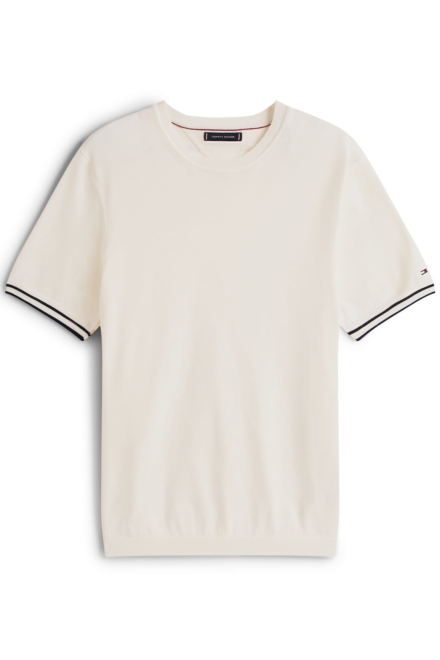 DC TIPPING STRIPE T-SHIRT IVORY PETAL/DESERT SKY 4