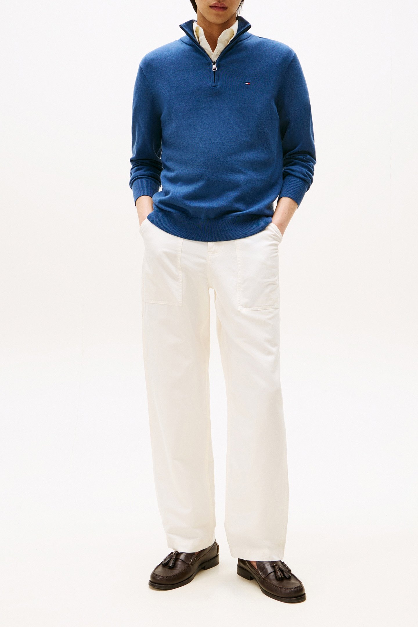 TROYER MEDIUM FIT SWEATER, BLUE 2