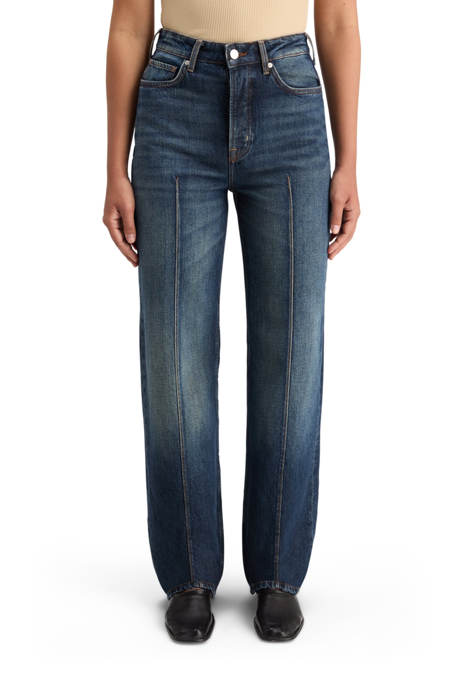 THE RIPPLE AUTHENTIC STRAIGHT JEANS - LUX BLUE 1