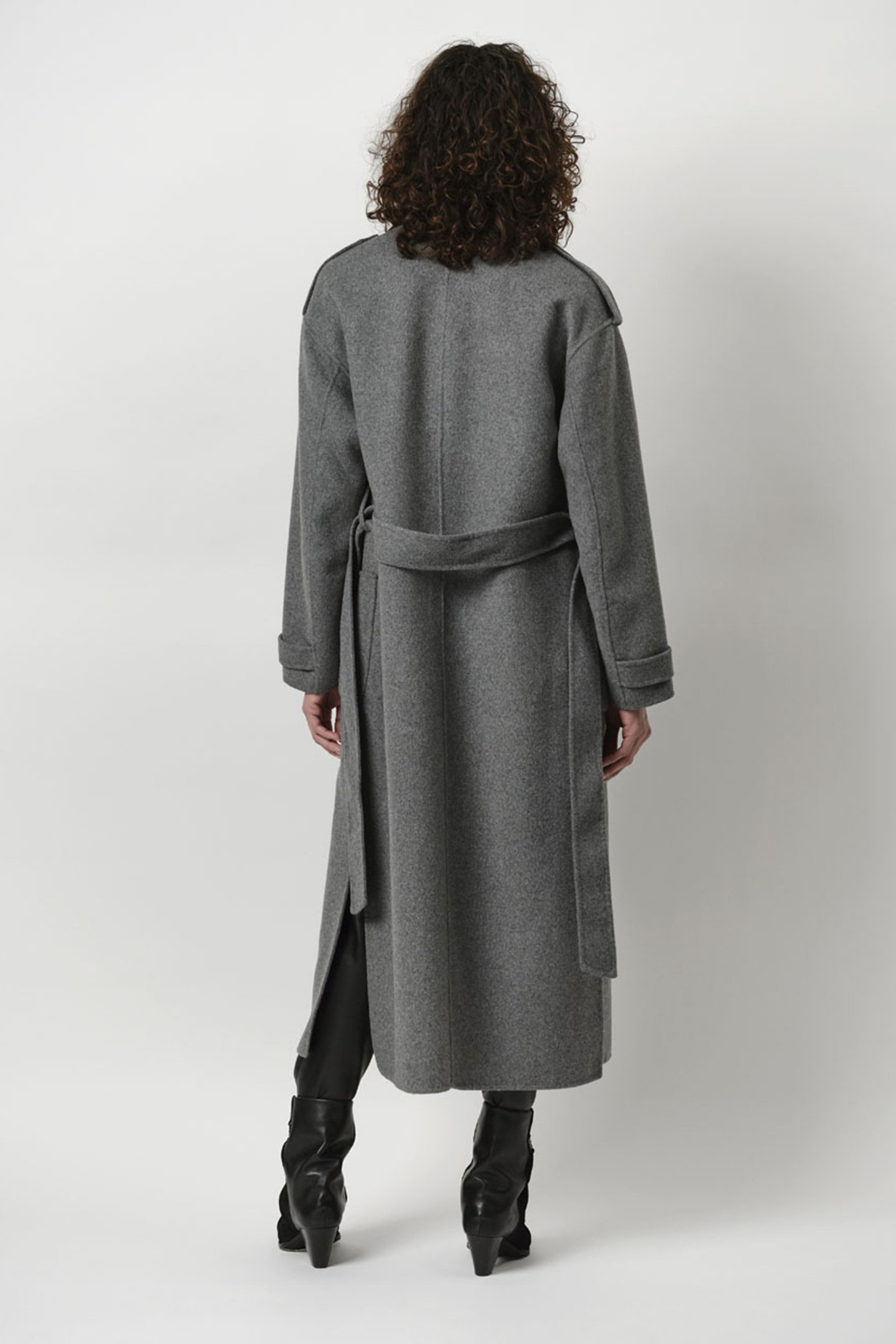 BOSA WOOL BLEND TRENCHCOAT GREY MIST 2