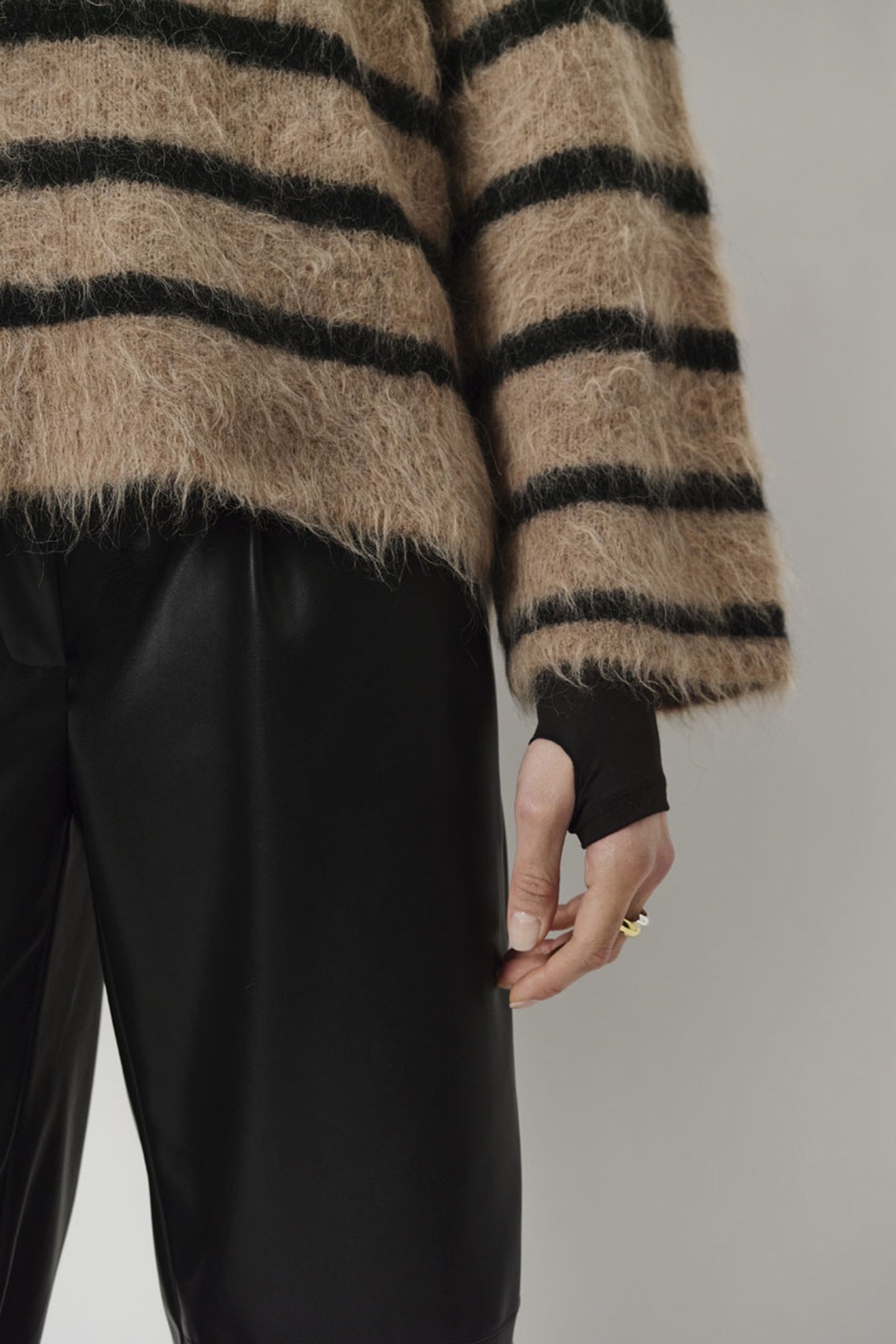 ADDAX STRIPE SWEATER HAZELNUT HAZE 5