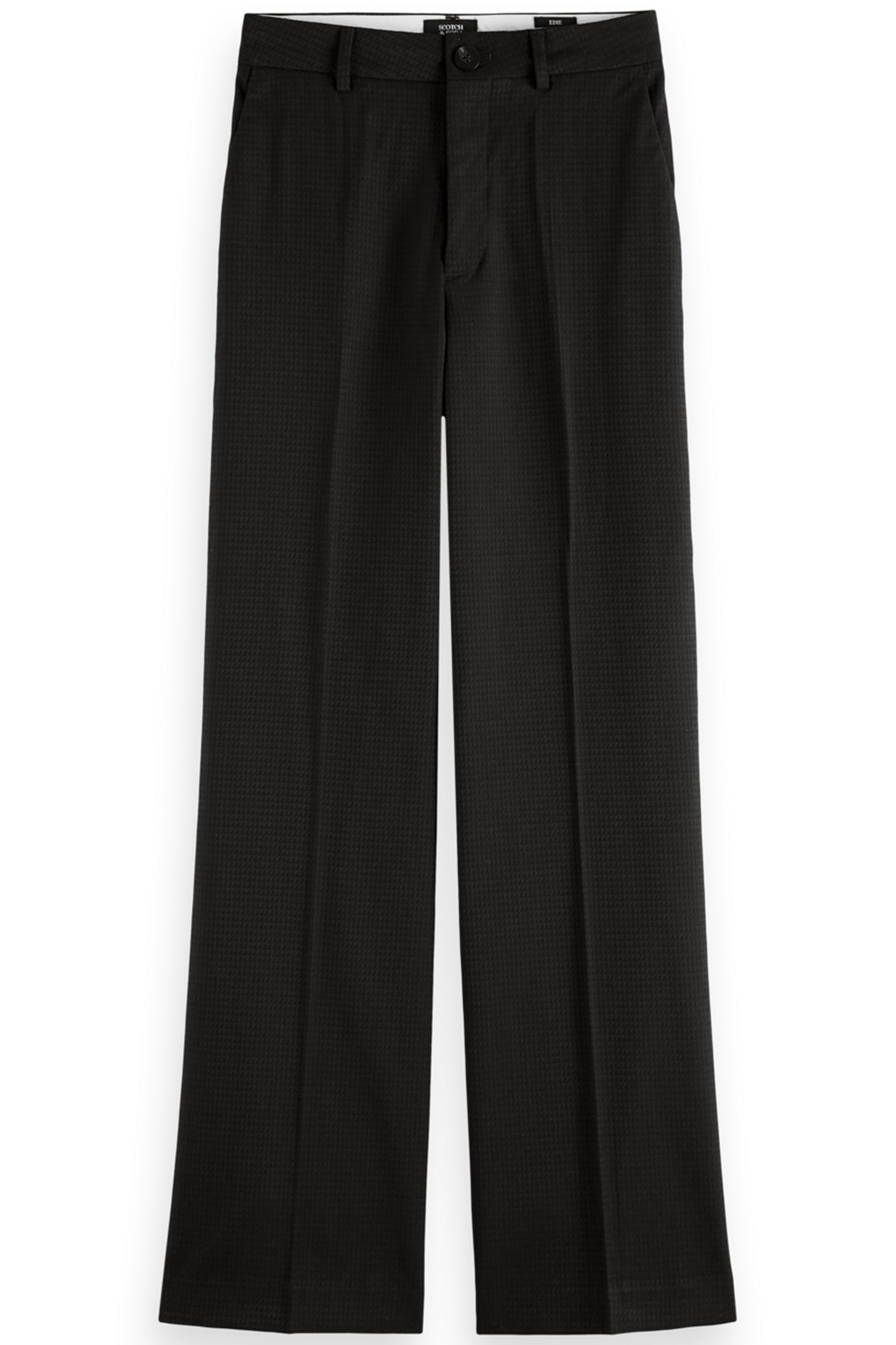 EDIE - HIGH RISE WIDE LEG TROUSERS BLACK 4