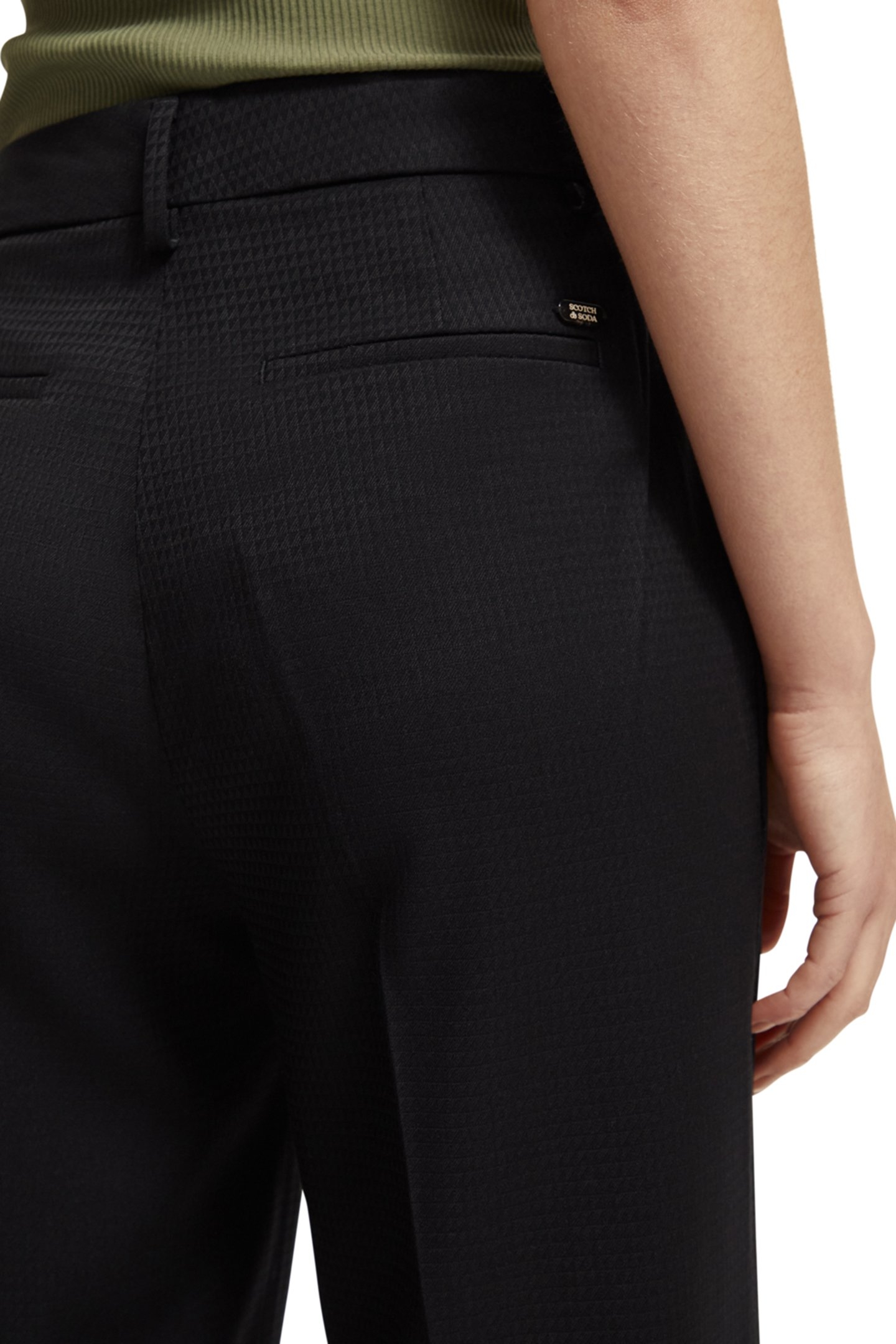 EDIE - HIGH RISE WIDE LEG TROUSERS BLACK 7