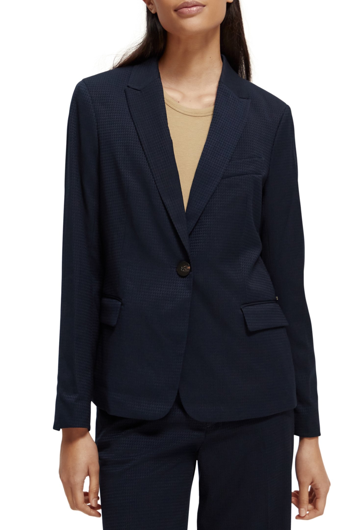 CLASSIC SINGLE BREASTED TAILORED BLAZER NIGHT 1