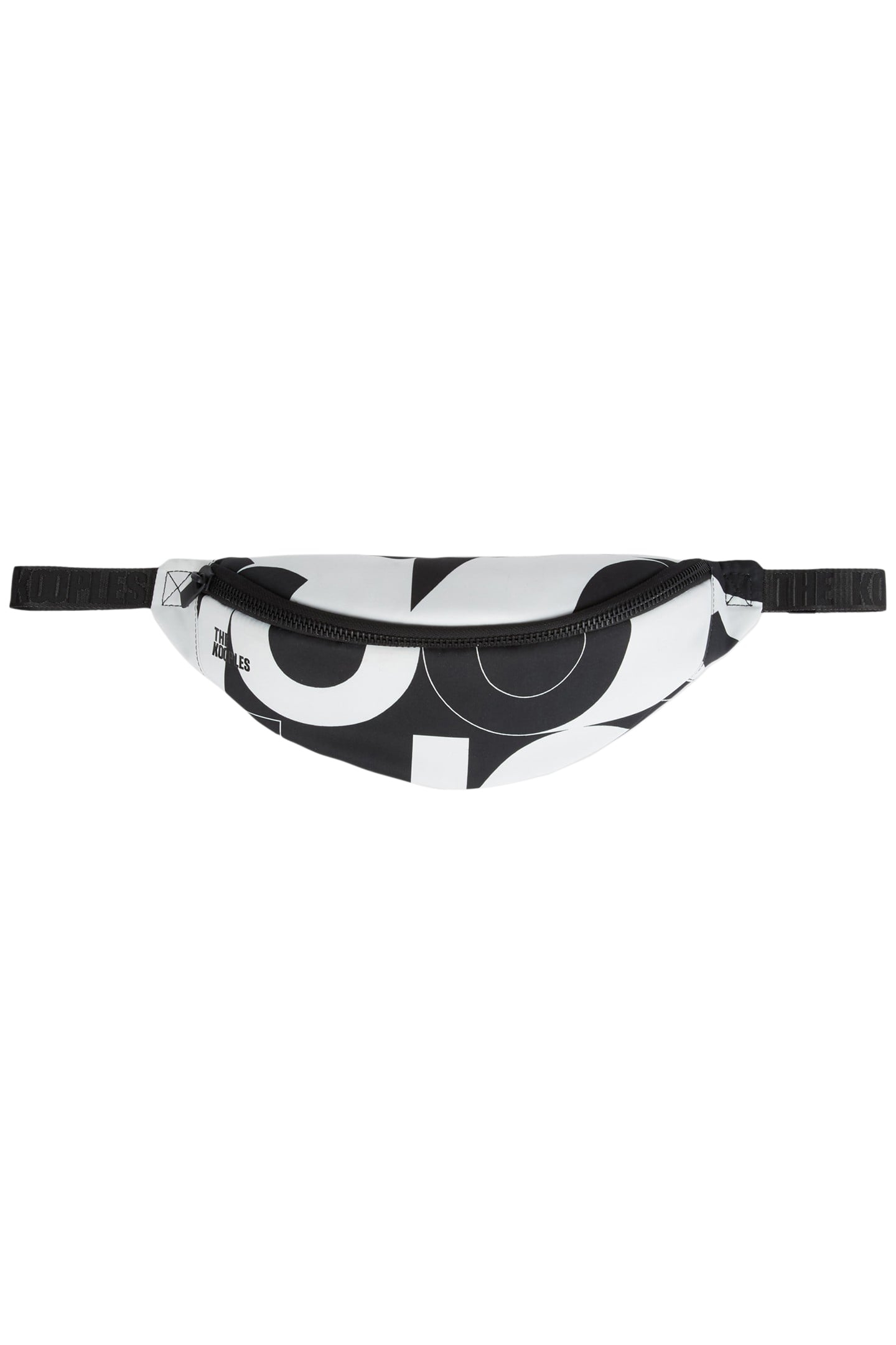 PRINTED NYLON BELT BAG BLACK/WHITE 1