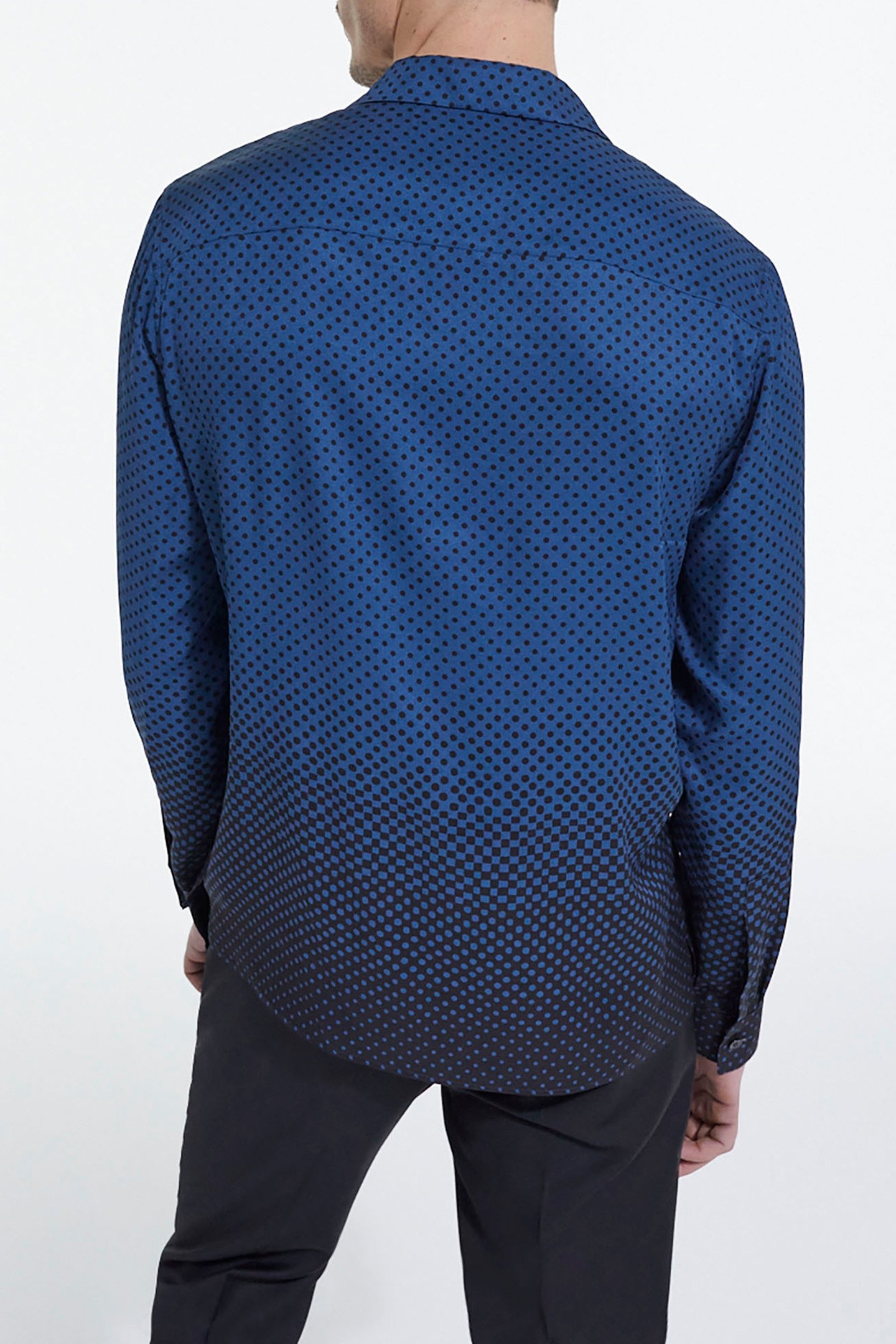 LONG SLEEVE SHIRT BLUE BLACK 2