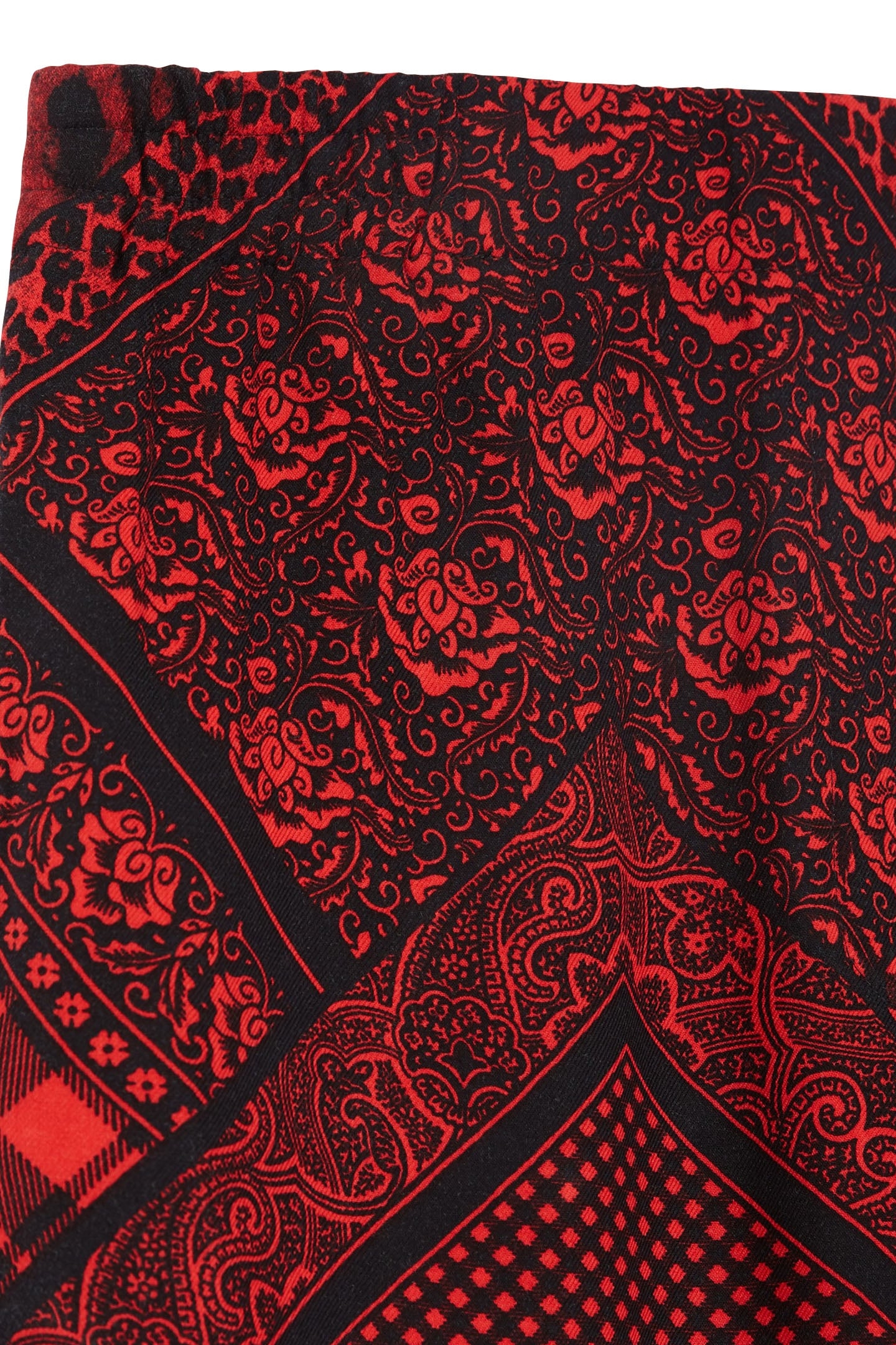 STRAIGHT FLOWING PANTS RED/BLACK 7