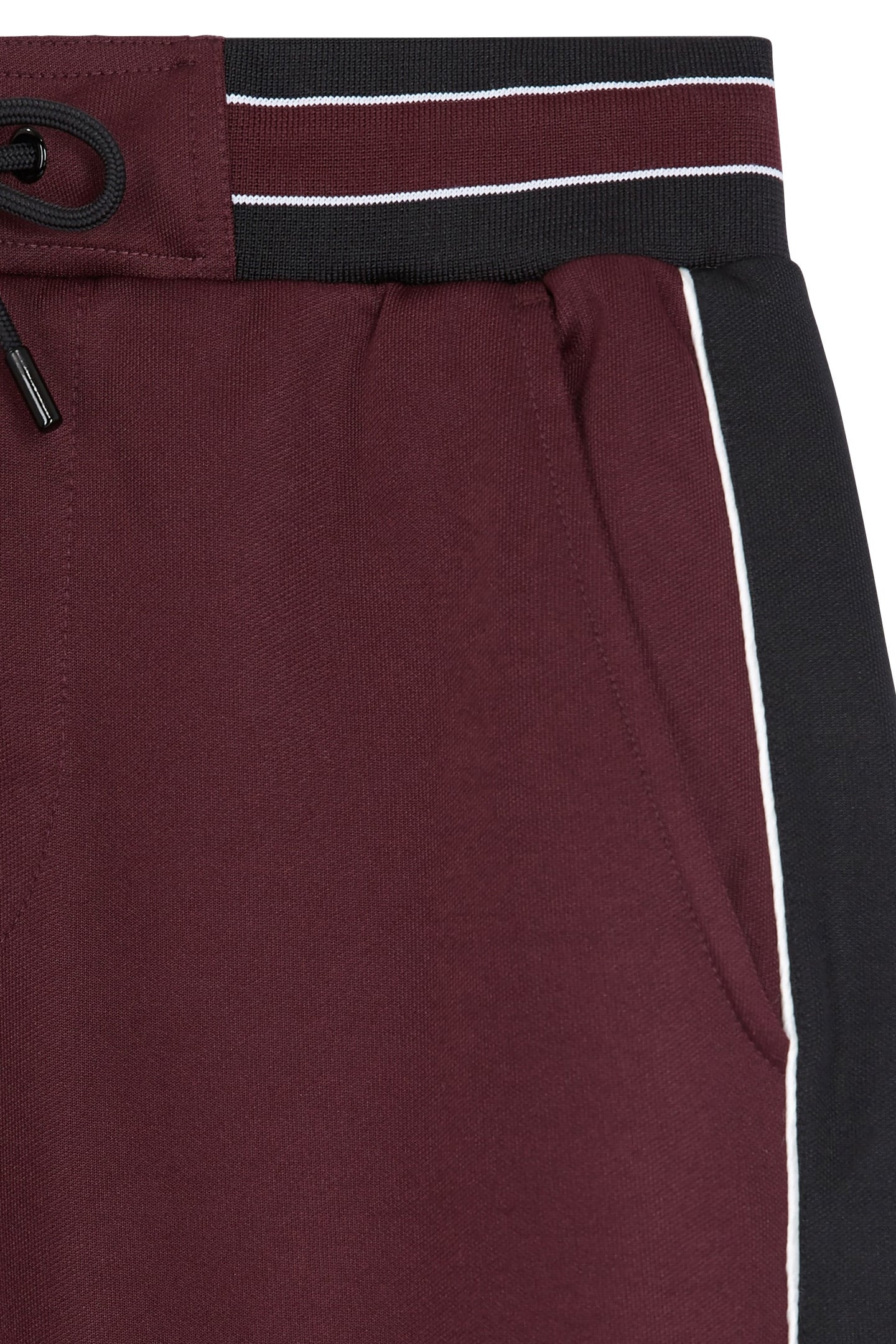 JOGGING JACKETS WITH CONTRASTING STRIPS BURGUNDY 7