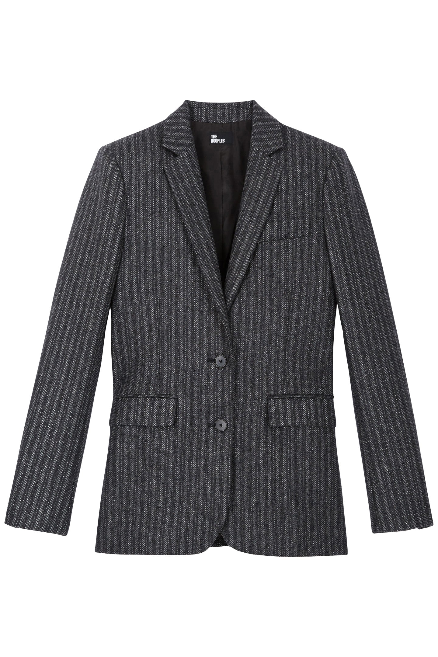 SINGLE CROSSED JACKET BLACK 3