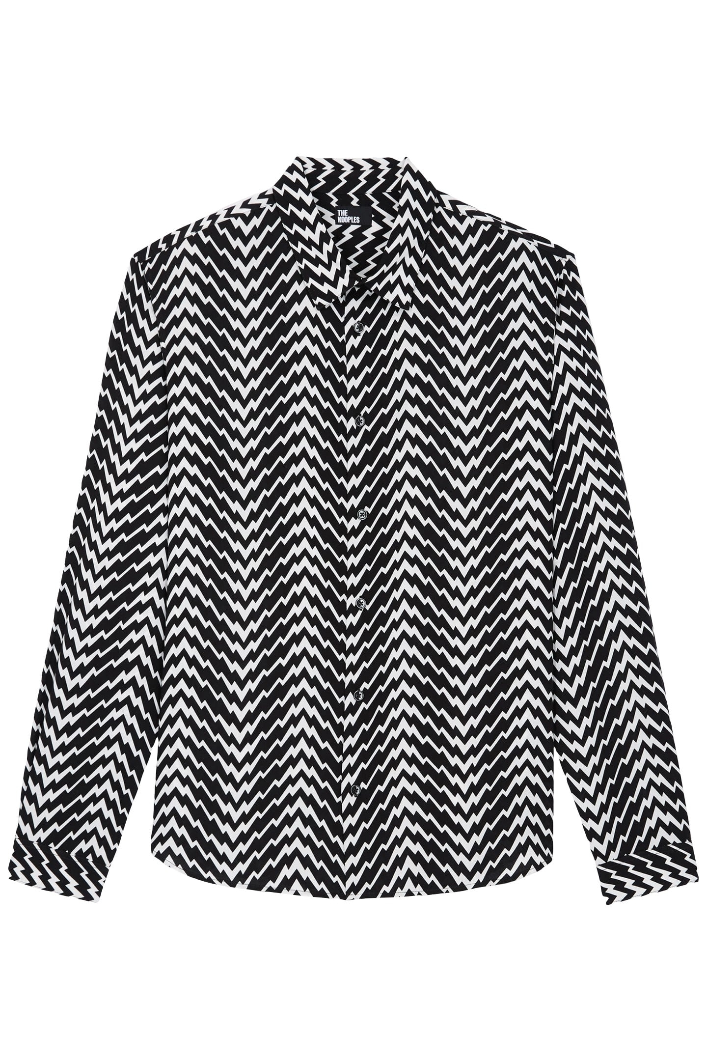 CHEMISE SLIM D BLACK WHITE 1