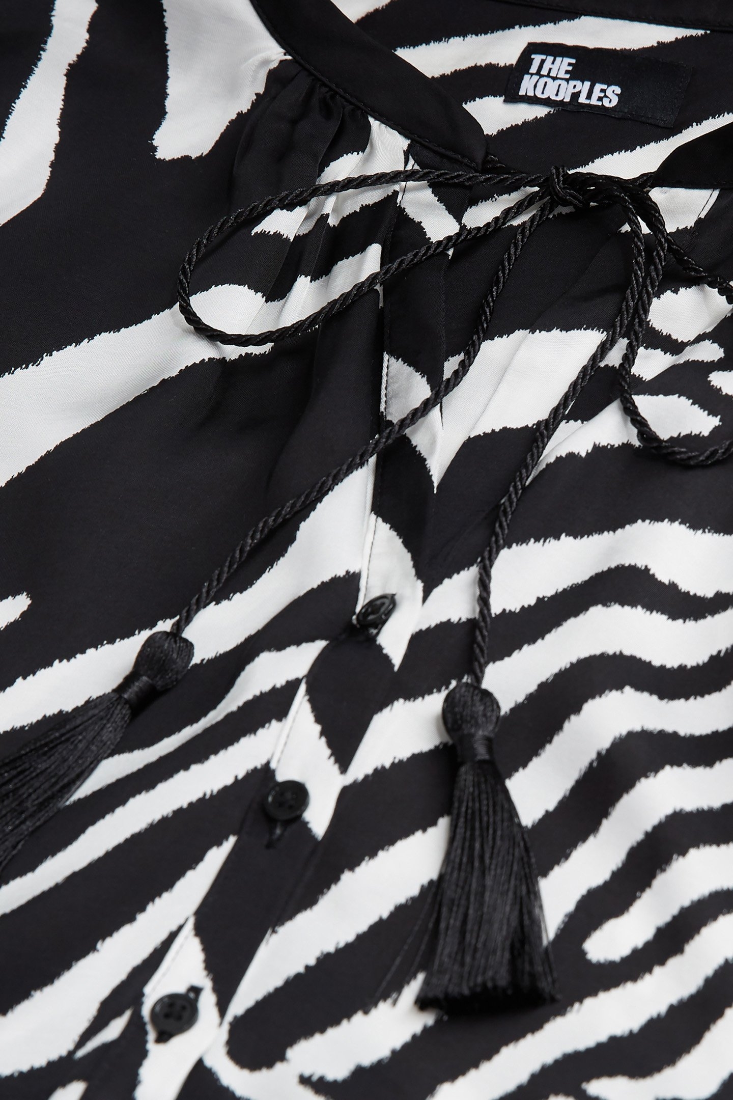 BLOUSE AMPLE ZEBRA PRINT BLACK WHITE 7