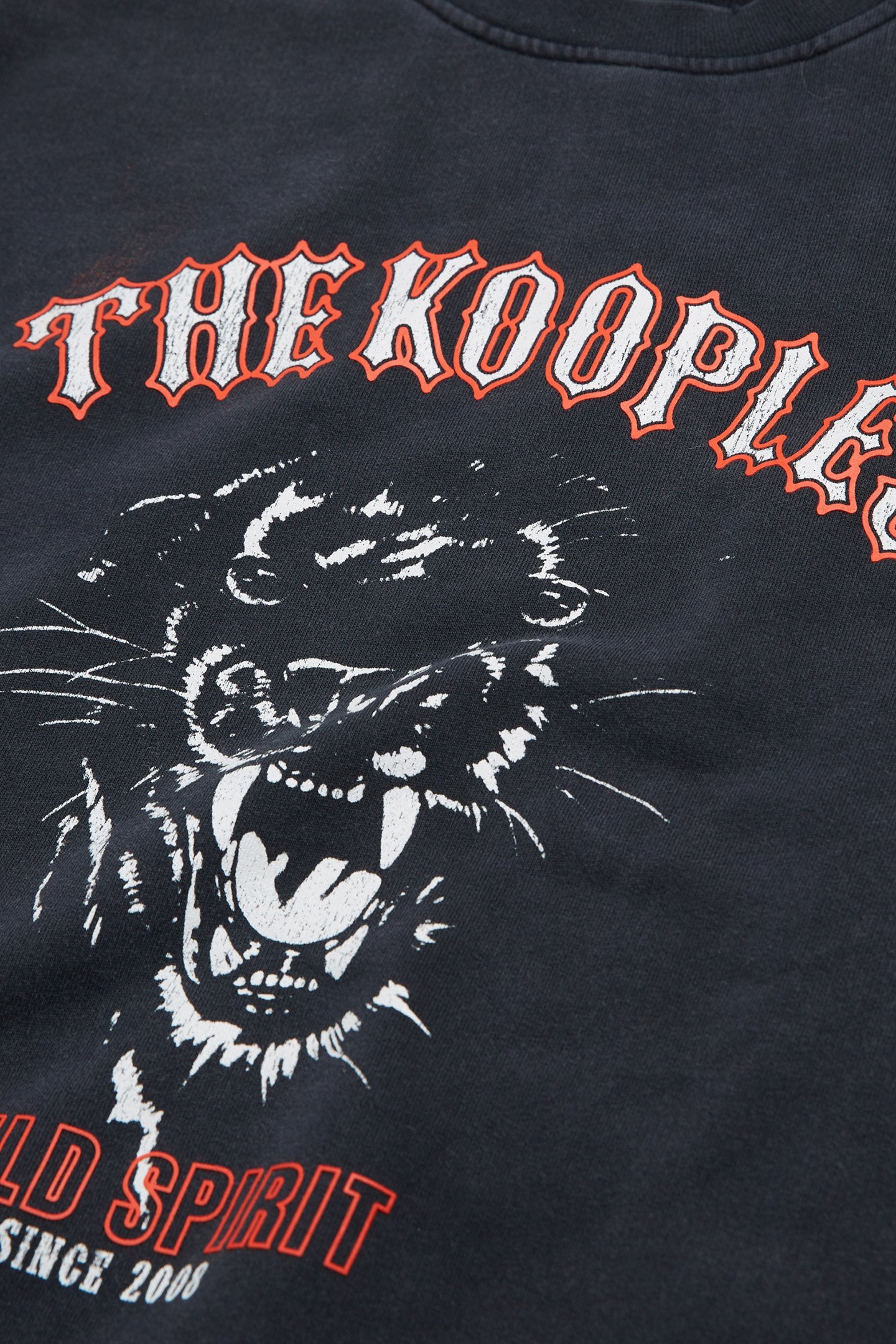 SWEAT WILD SPIRIT PANTHERE BLACK WASHED 6