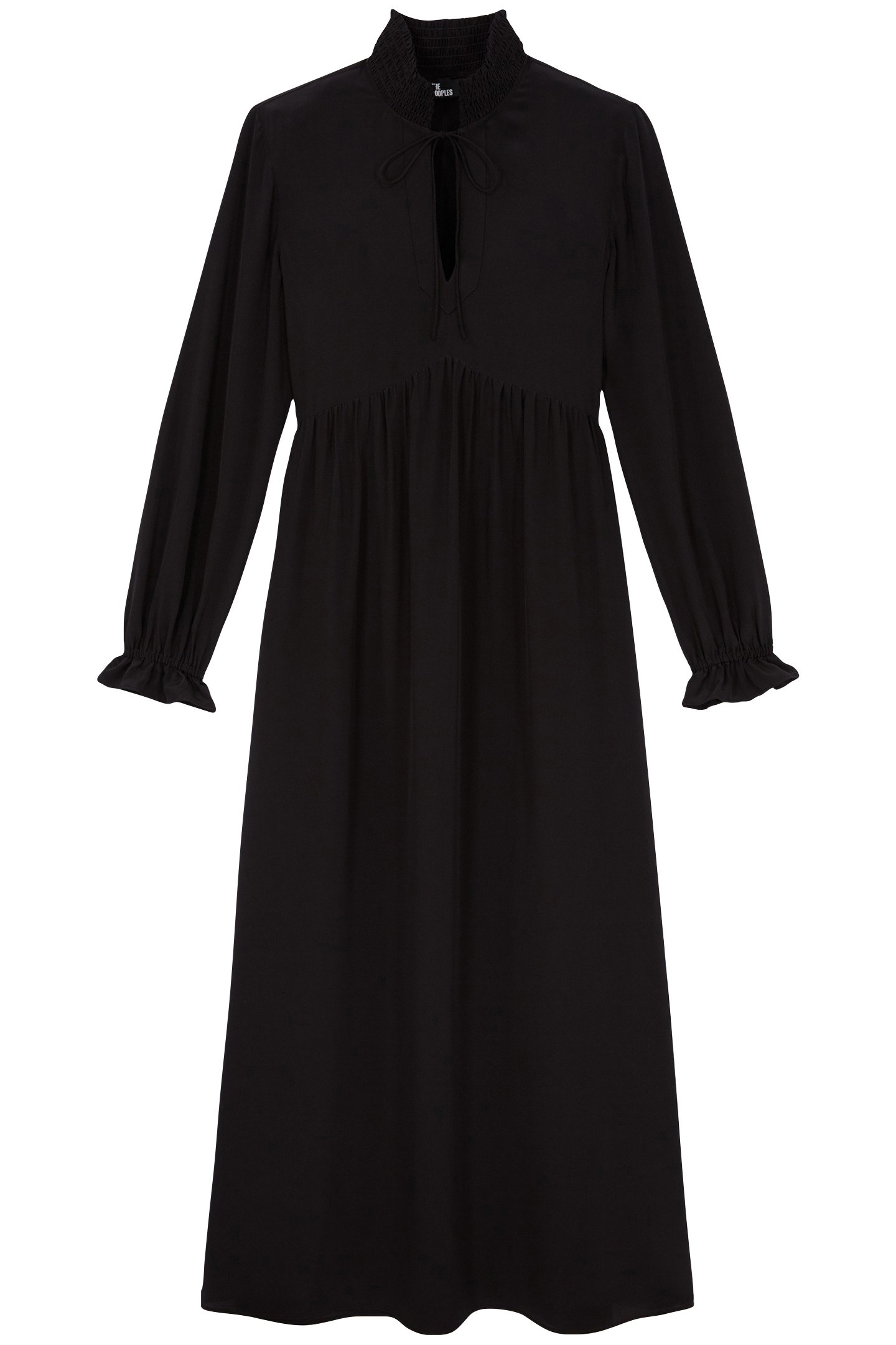 LONG-SLEEVED FLARED DRESS BLACK 3
