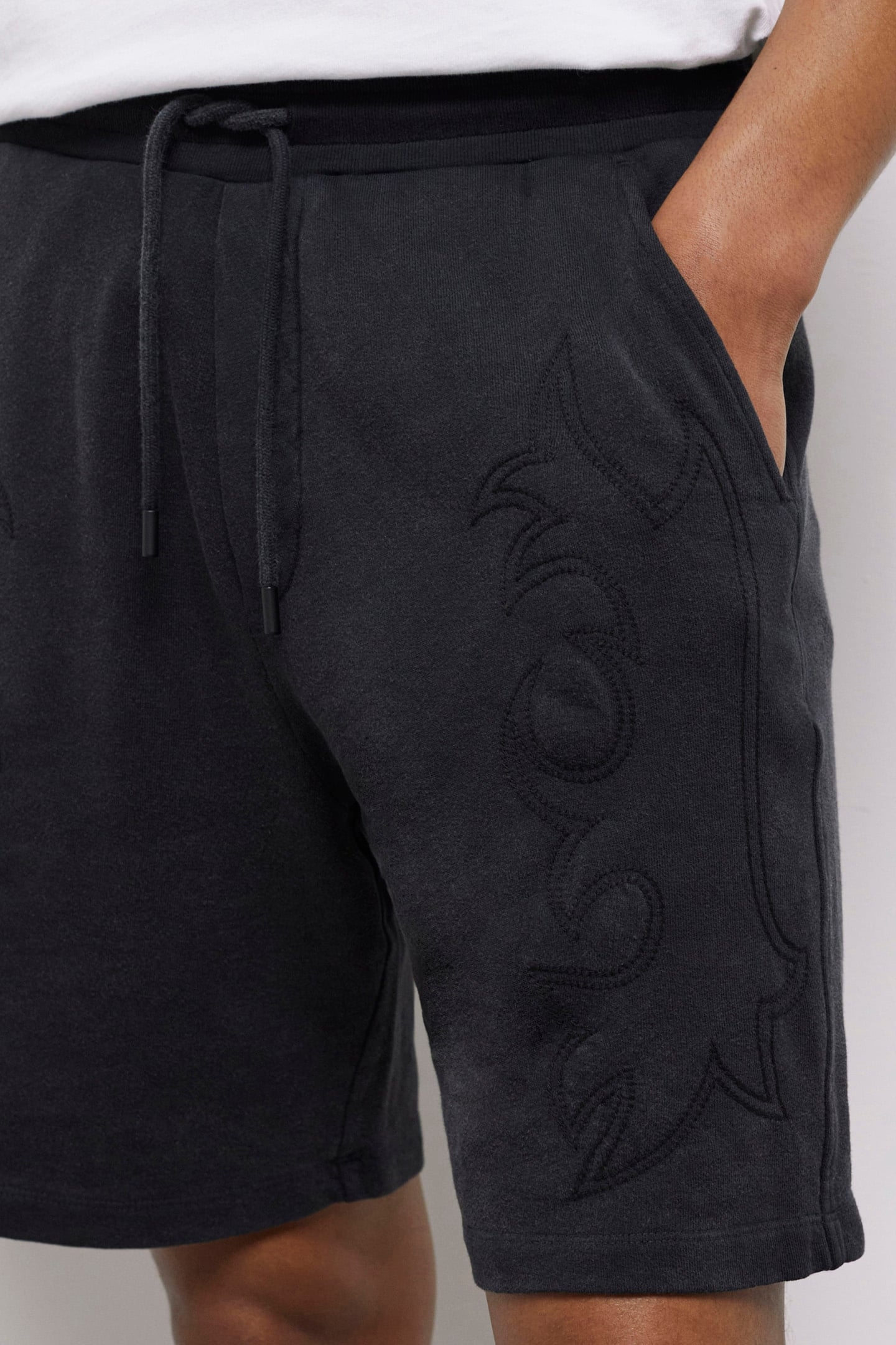 SHORT WESTERN BLACK WASHED 5