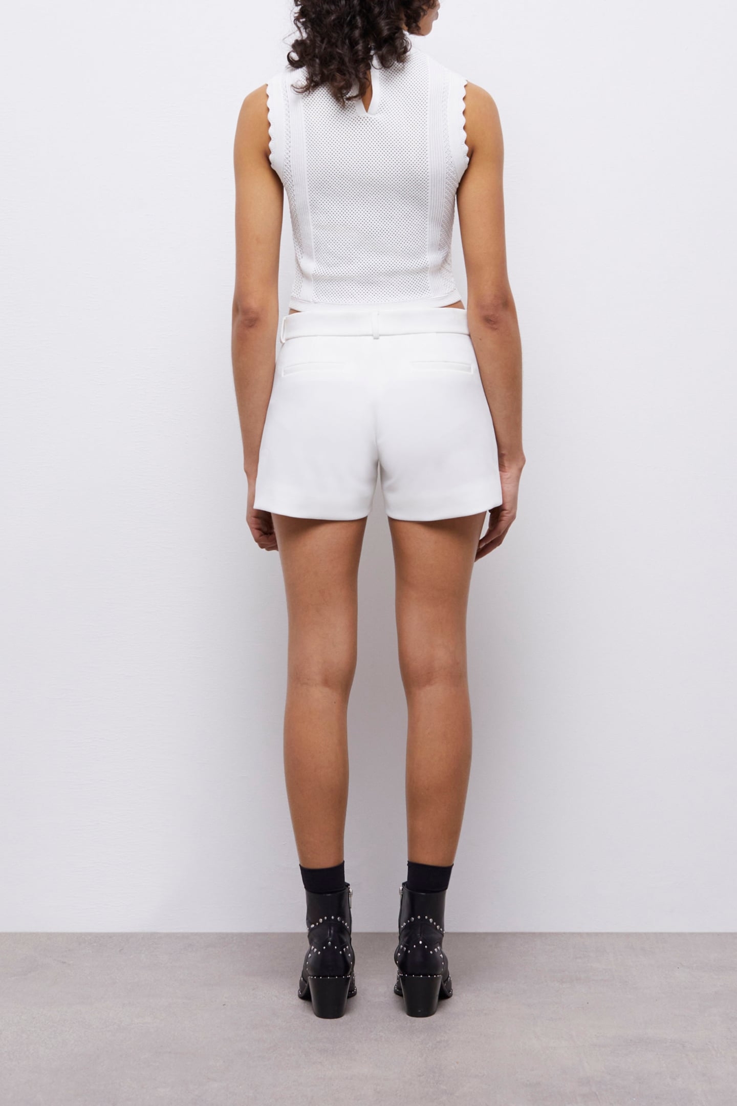 MINI SHORT TAILORING ECRU 3