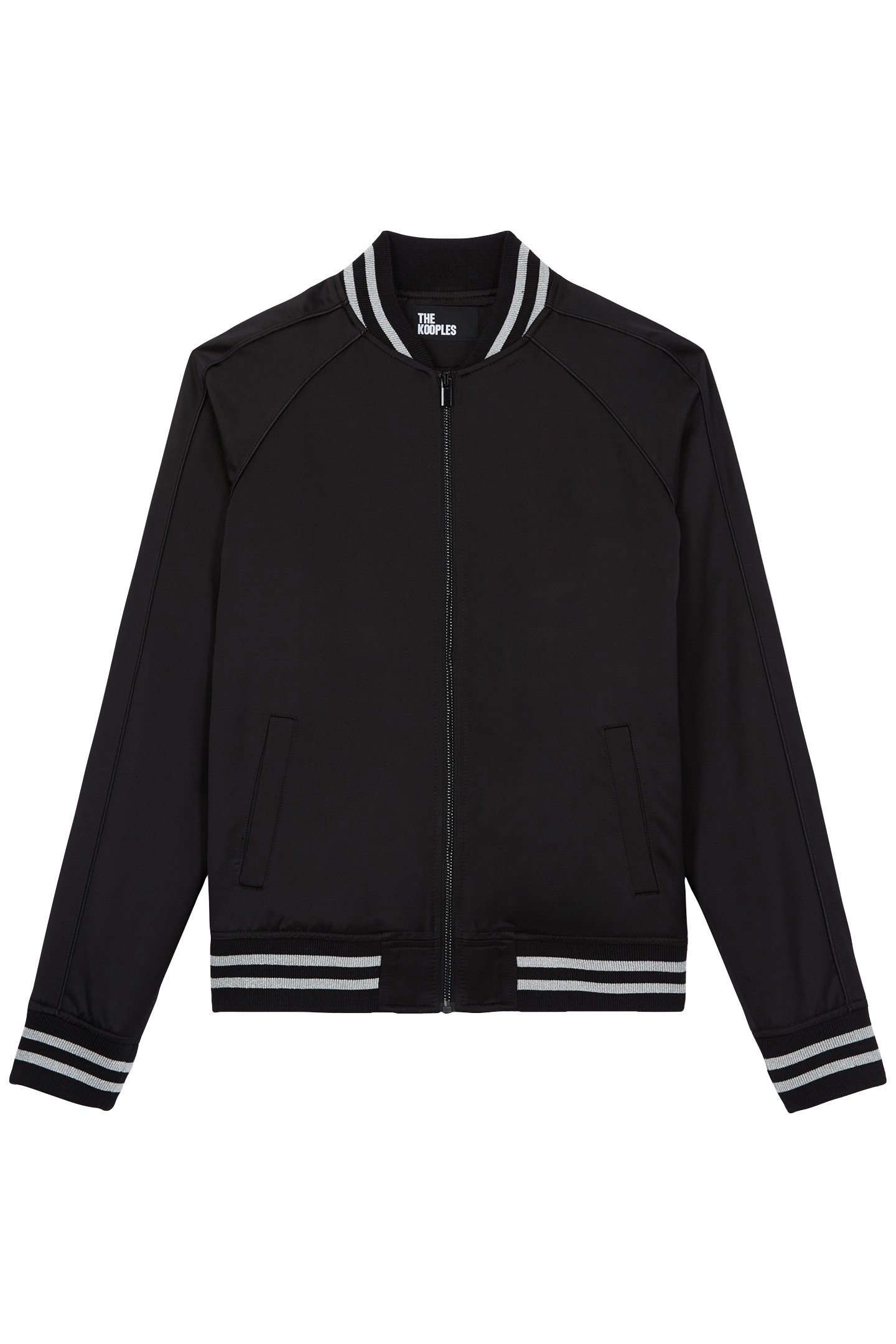 SWEAT ZIPPE DETAIL RIB BLACK 1