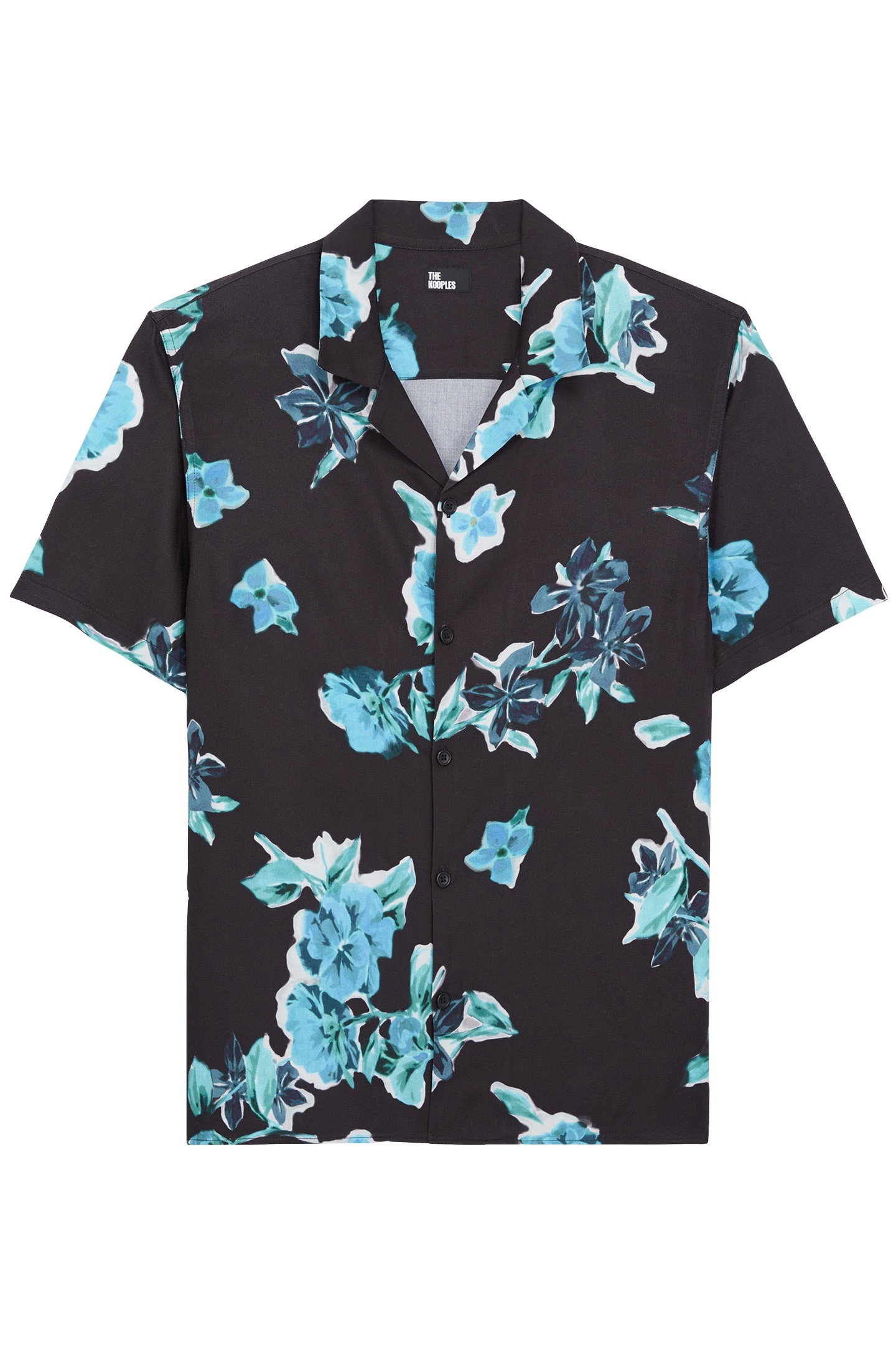 SHORT SLEEVE SHIRT WITH CLASSIC COLLAR BLACK BLUE 4