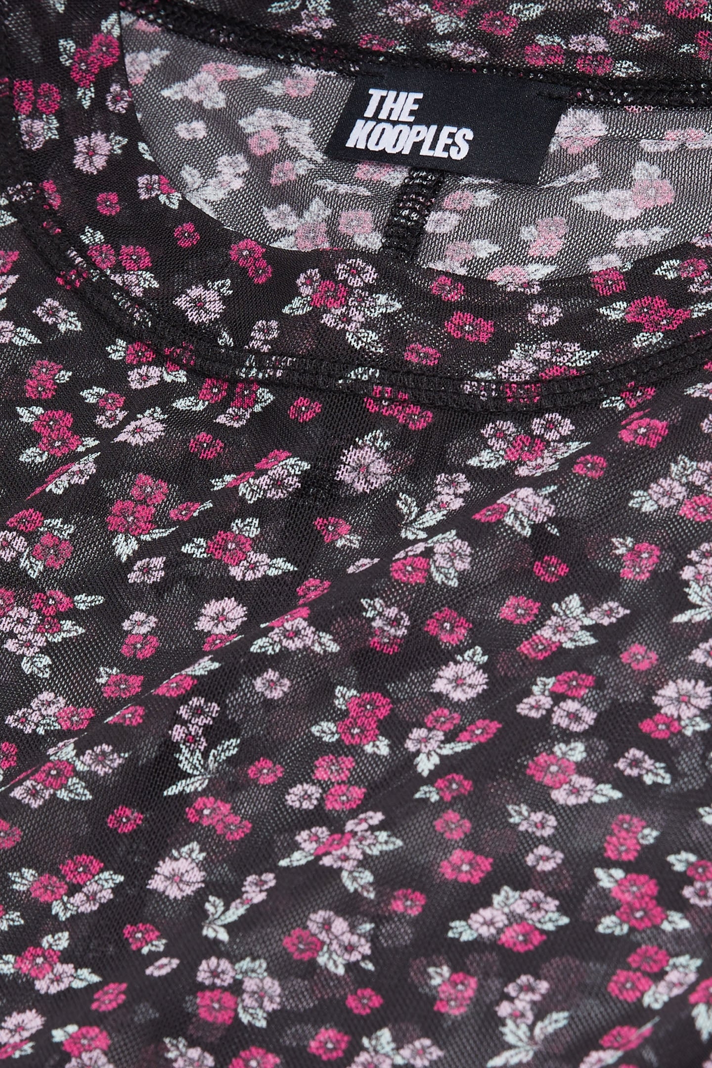 MESH TOP WITH PRINT BLACK/PINK 8