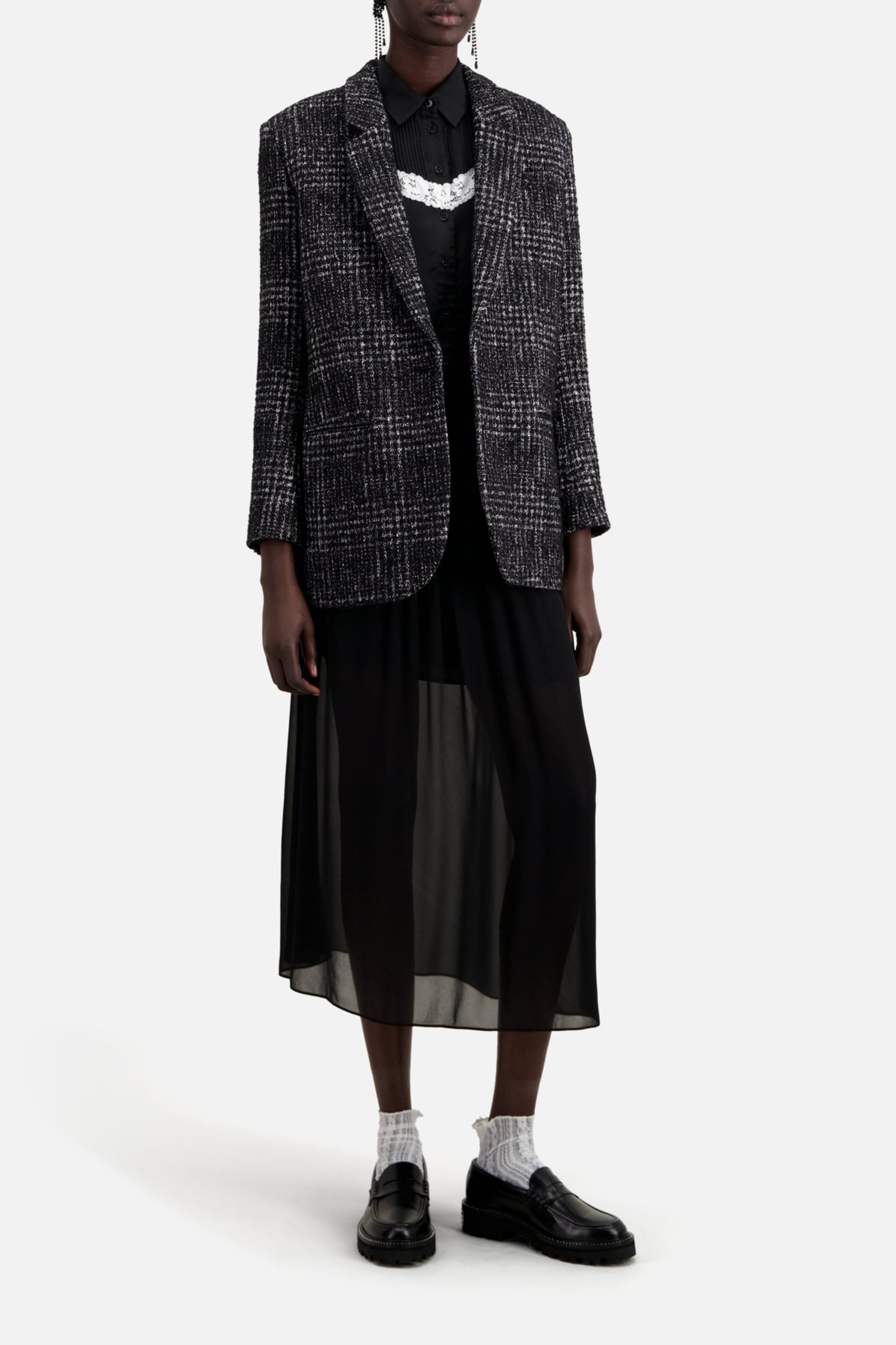 SUIT JACKET ONLY BLACK WHITE 5