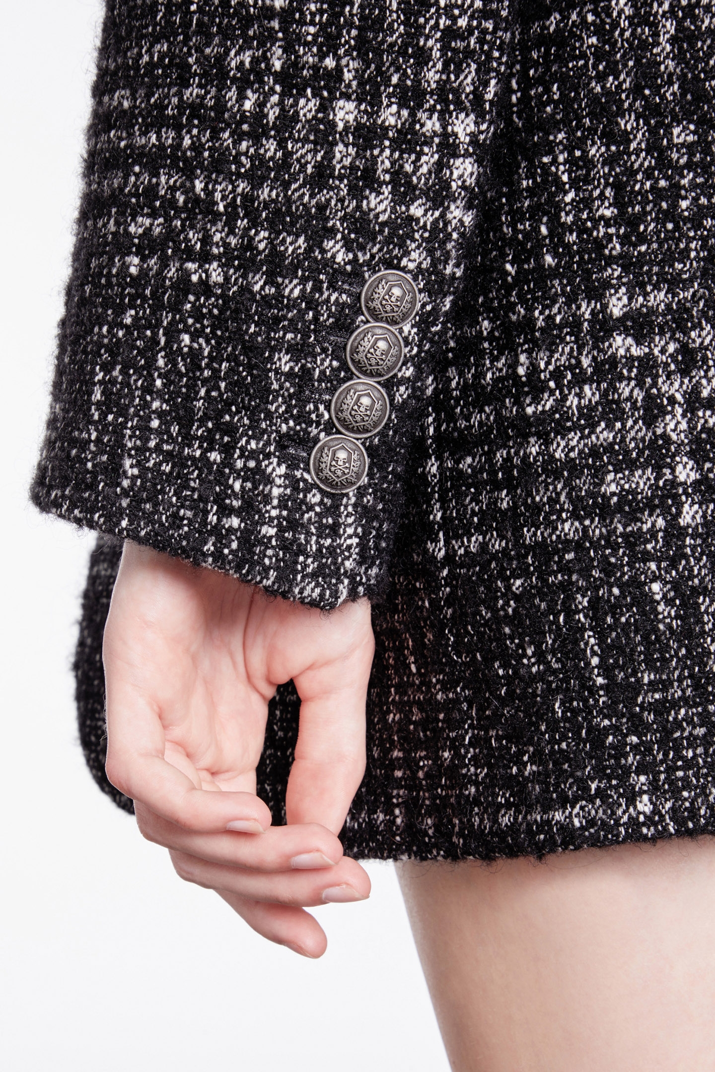 SUIT JACKET ONLY BLACK WHITE 7