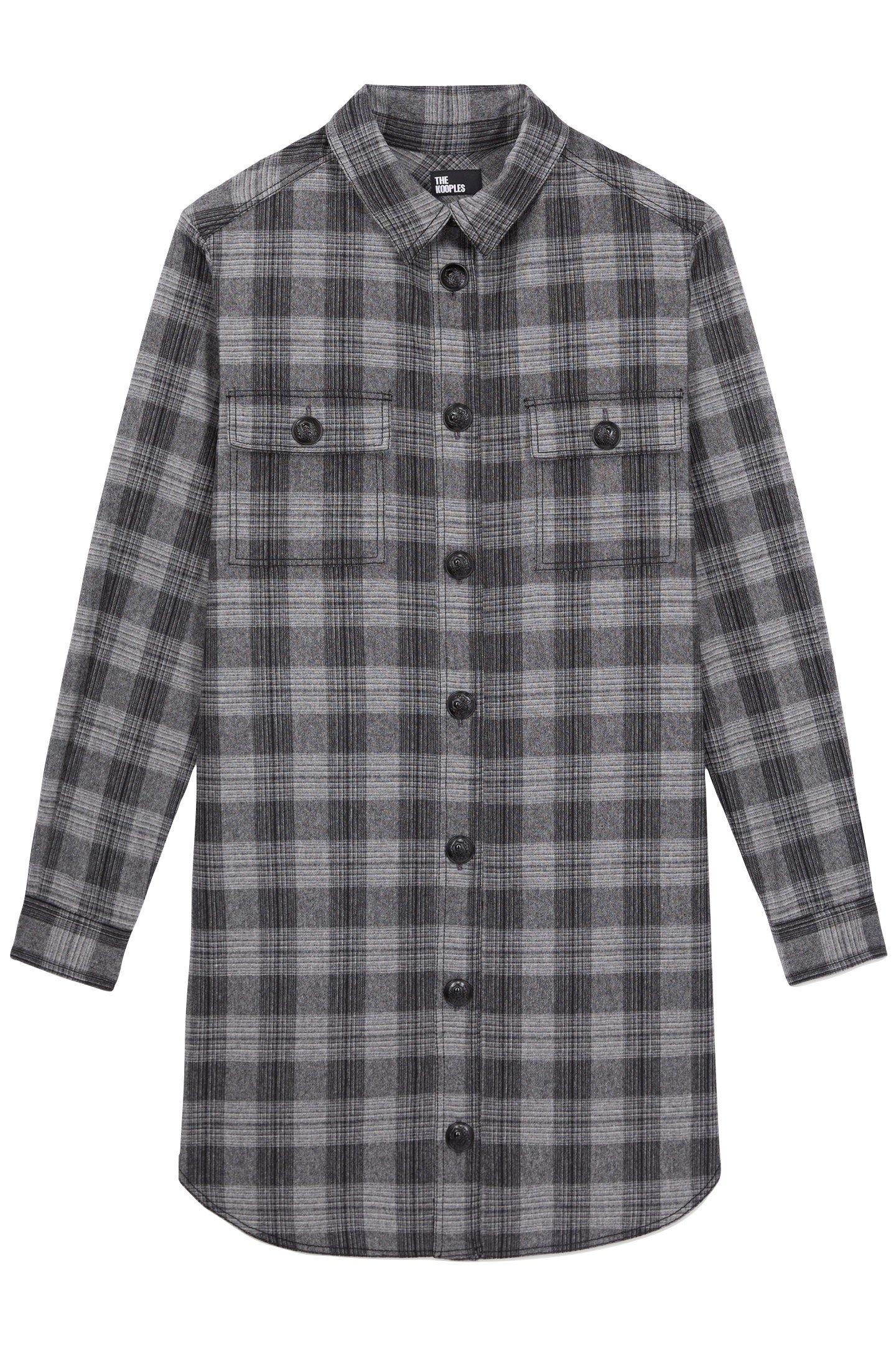 SHIRT DRESS GREY BLACK 4