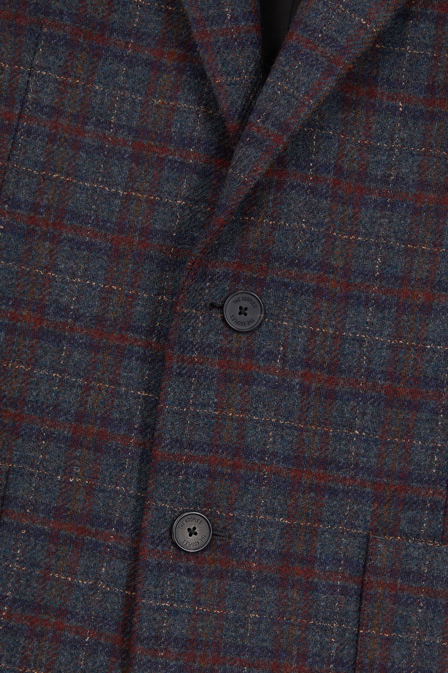 PLAID JACKET WITH LEATHER ELBOW PADS CARREAUX 4