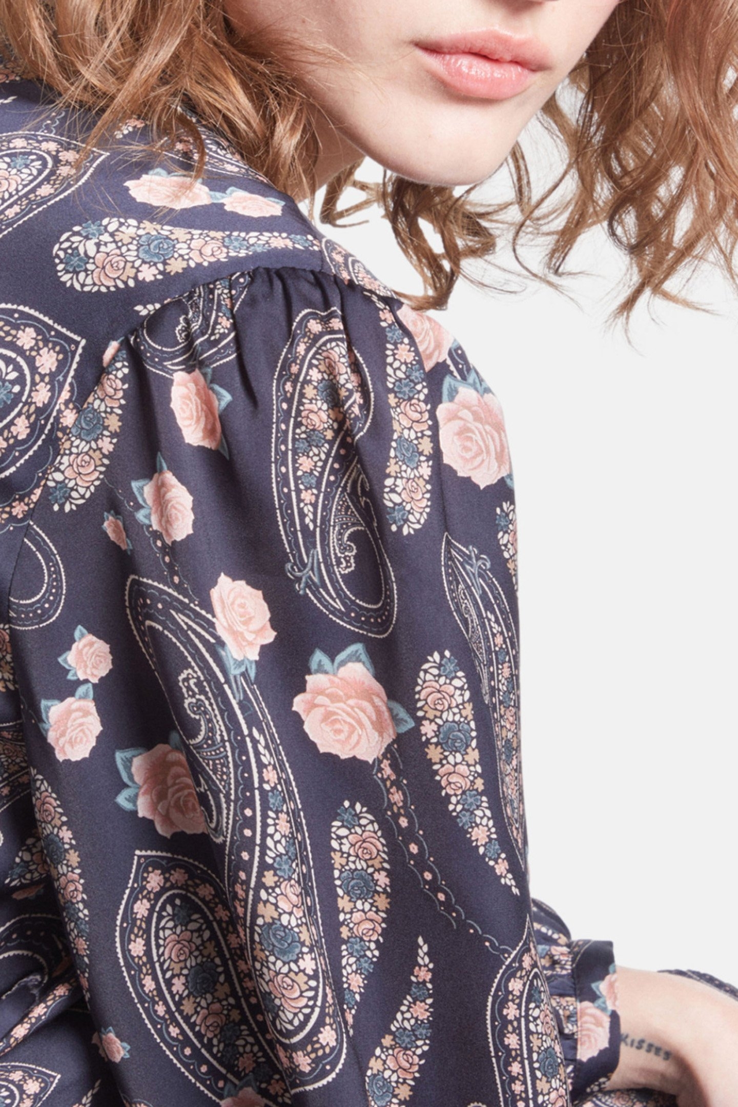 LONG DRESS WITH LONG SLEEVES BLACK/PINK 6