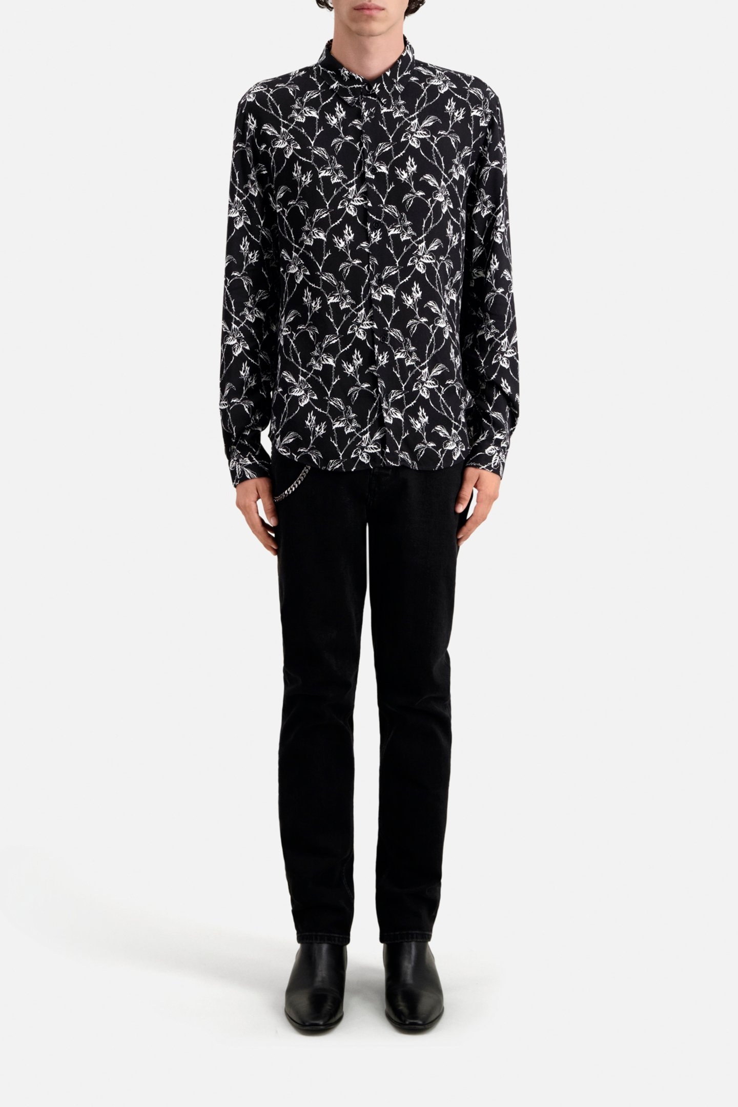 LONG SLEEVE SHIRT BLACK WHITE 2