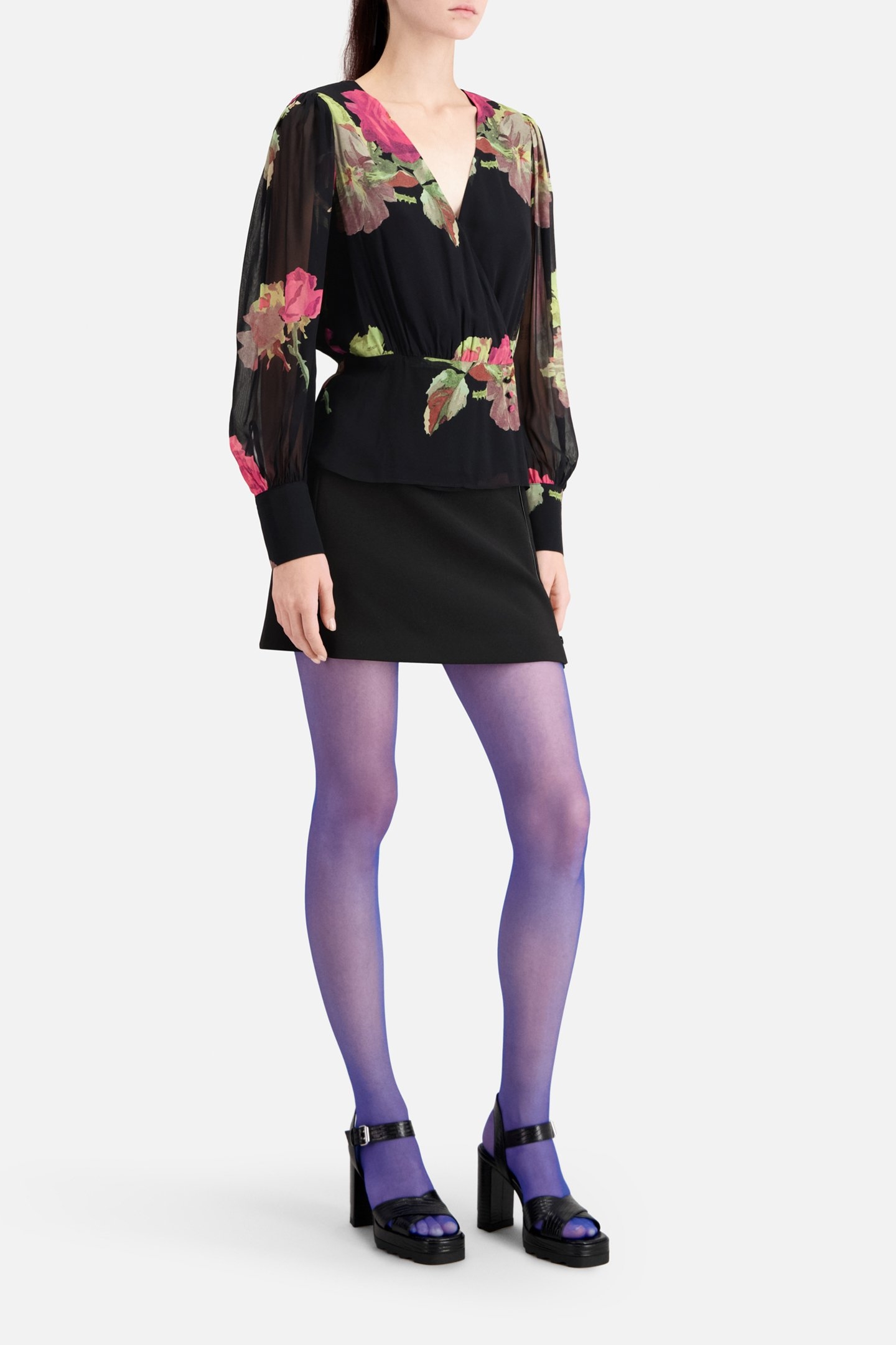 DOLCE VITA LONG SLEEVED TOP PINK BLACK 5