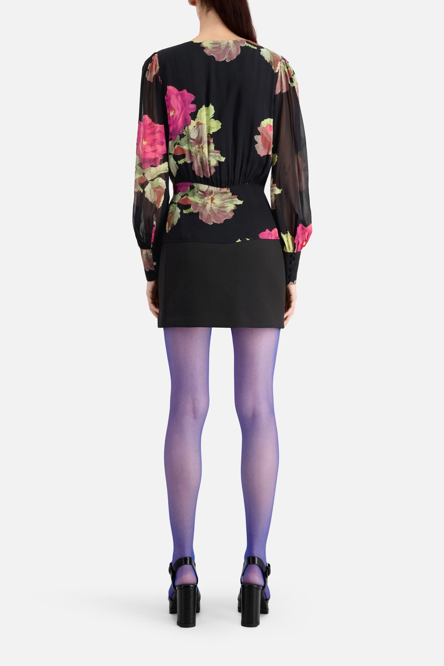 DOLCE VITA LONG SLEEVED TOP PINK BLACK 3