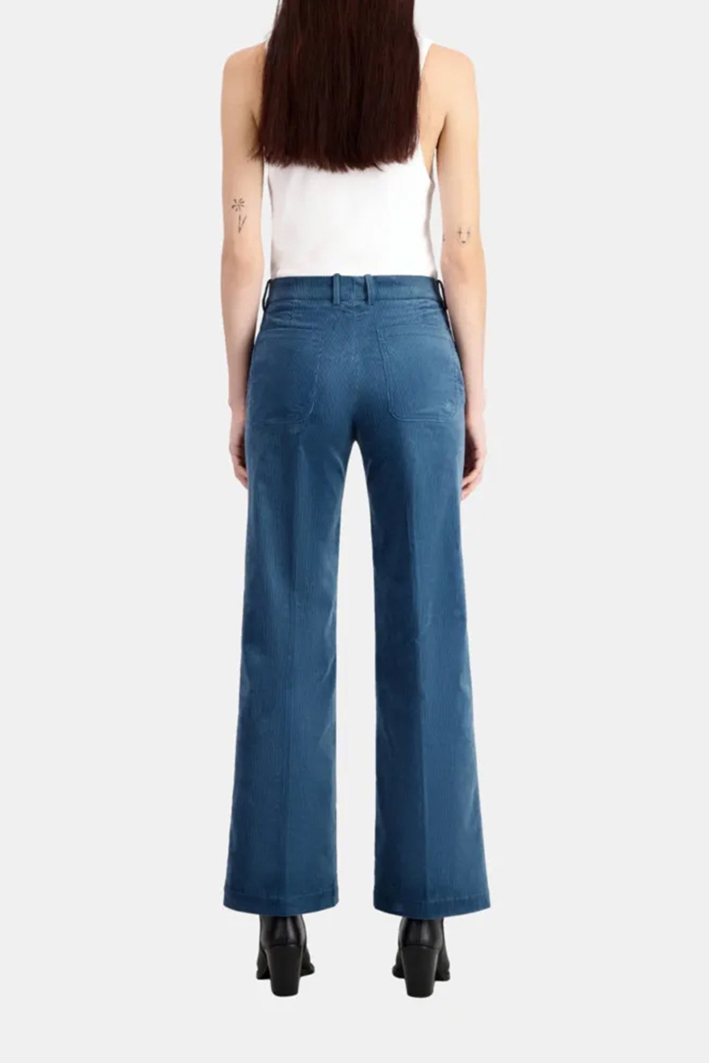 PANTS EN VELOURS COTE BLUE PETROL 3