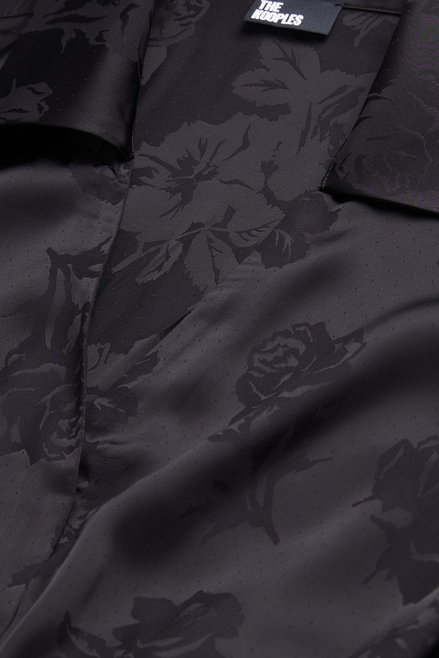 JACQUARD MIDI WRAP DRESS BLACK 7