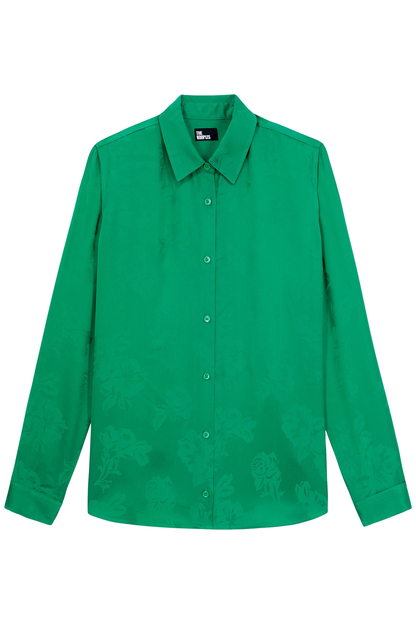 JACQUARD LONG-SLEEVED SHIRT GREEN 4