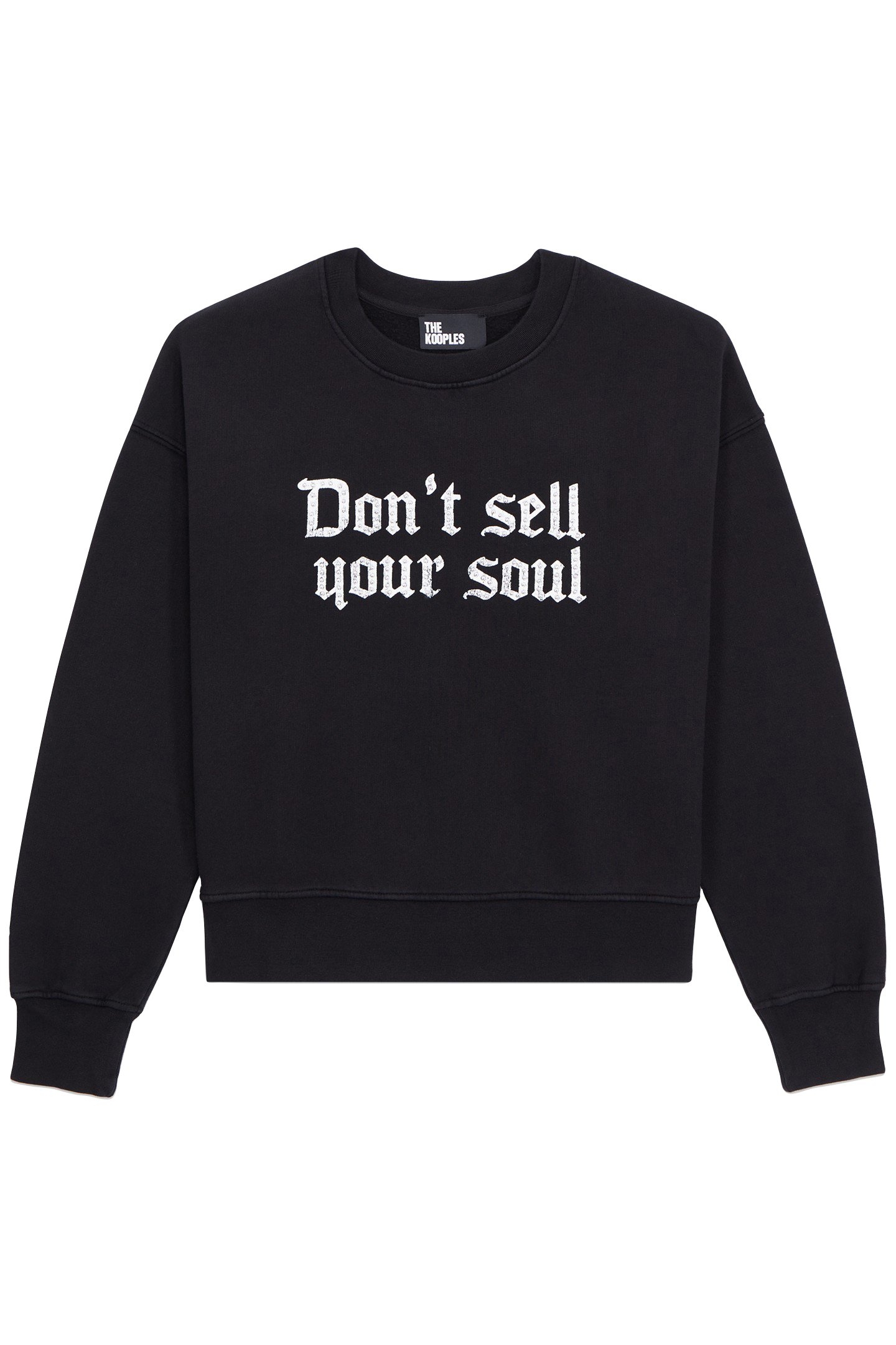 SWEAT AVEC PRINT DEVANT DON T SELL YOUR SOUL BLACK 4