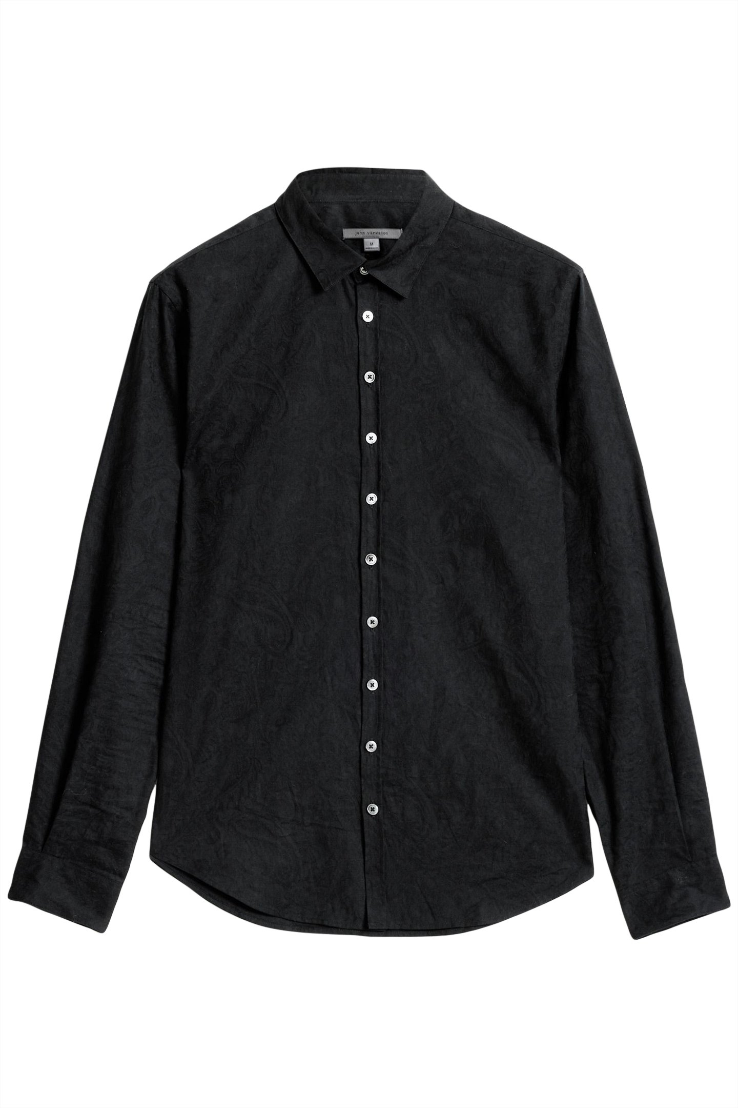 MULTI BUTTON SLIM FIT SHIRT BLACK 2