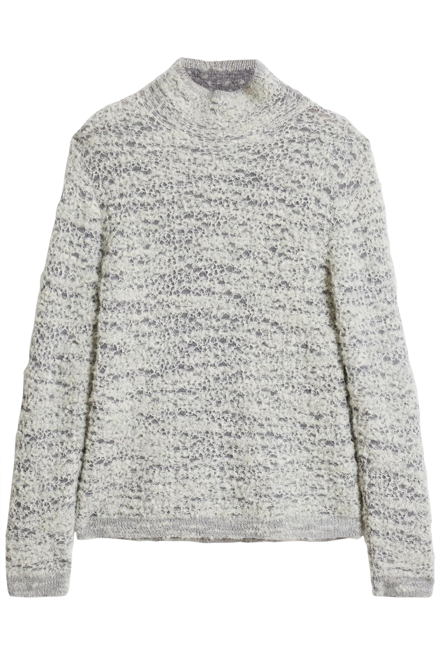 MONTELLO EASY FIT MOCKNECK WITH SPONGEY GREY MIST 2