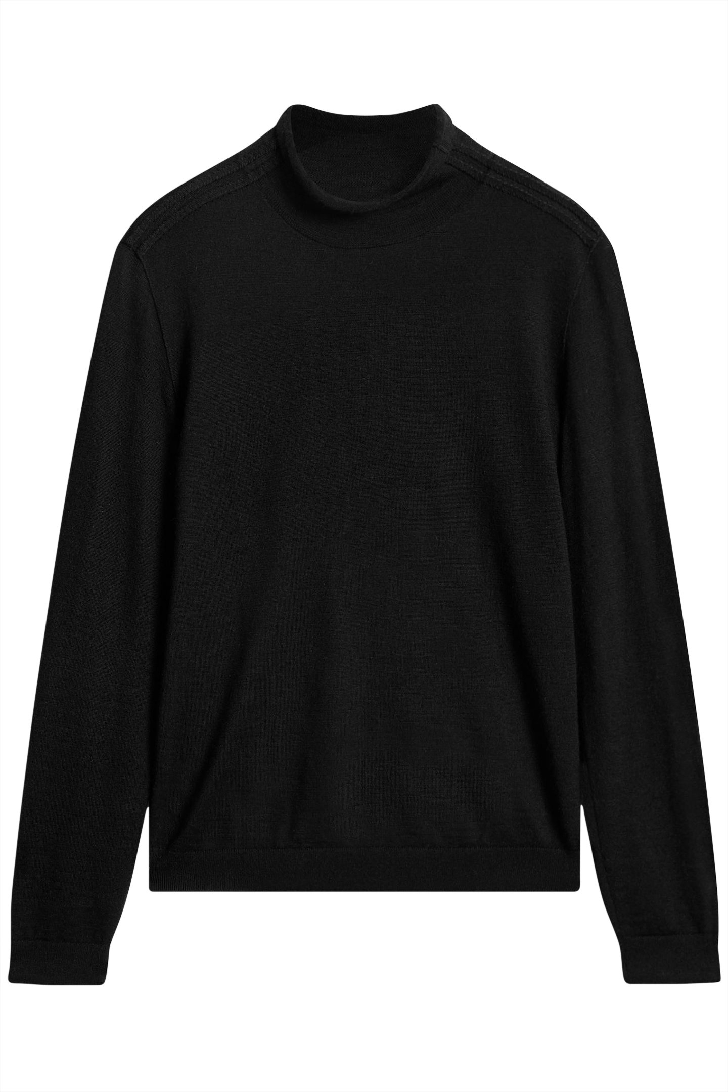 ALONTE REGULAR FIT MOCK NECK WITH WHIP S BLACK 2