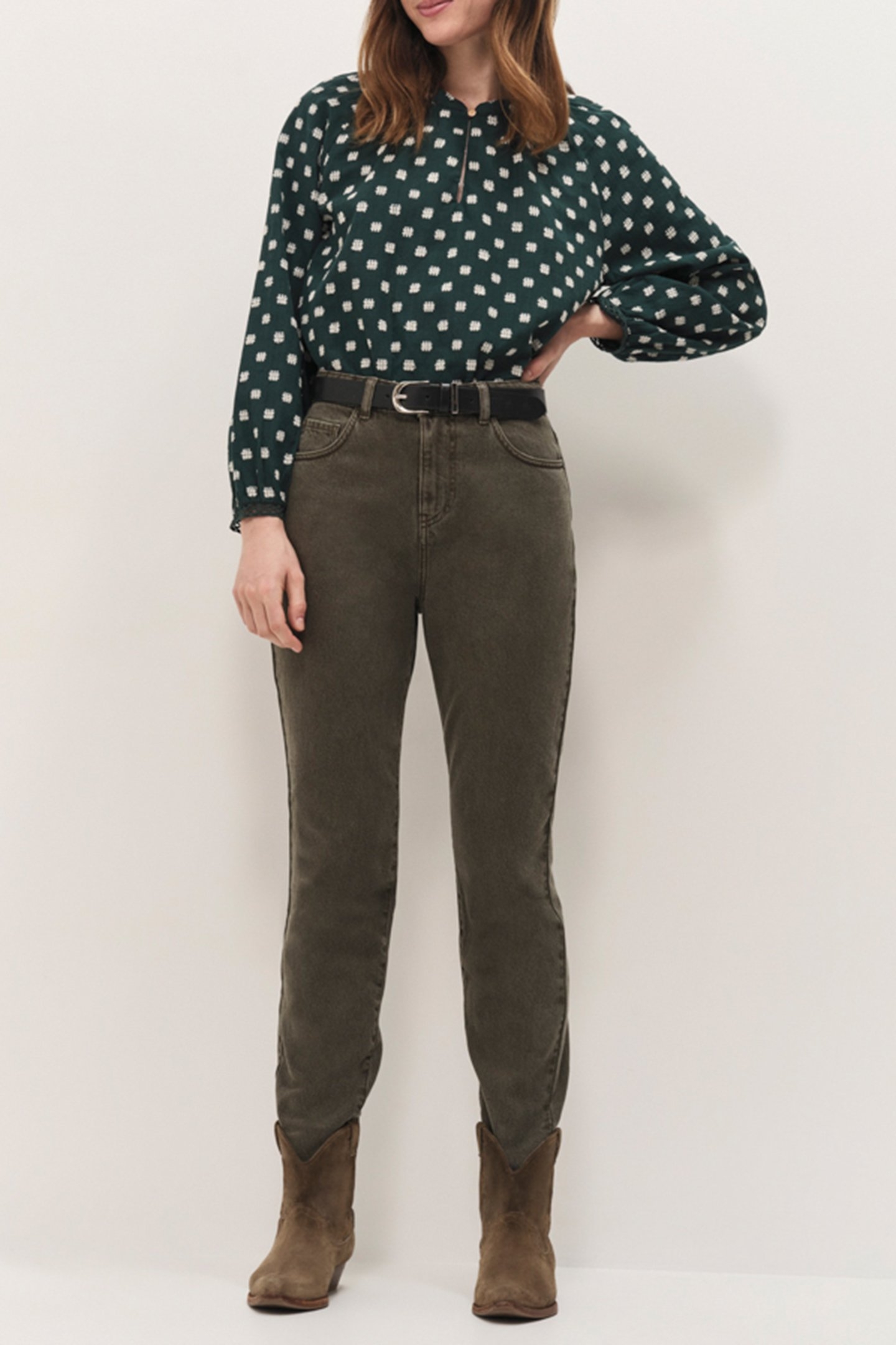 LE TAYLOR - SLOUCHY VETIVER 7/8 JEANS 4