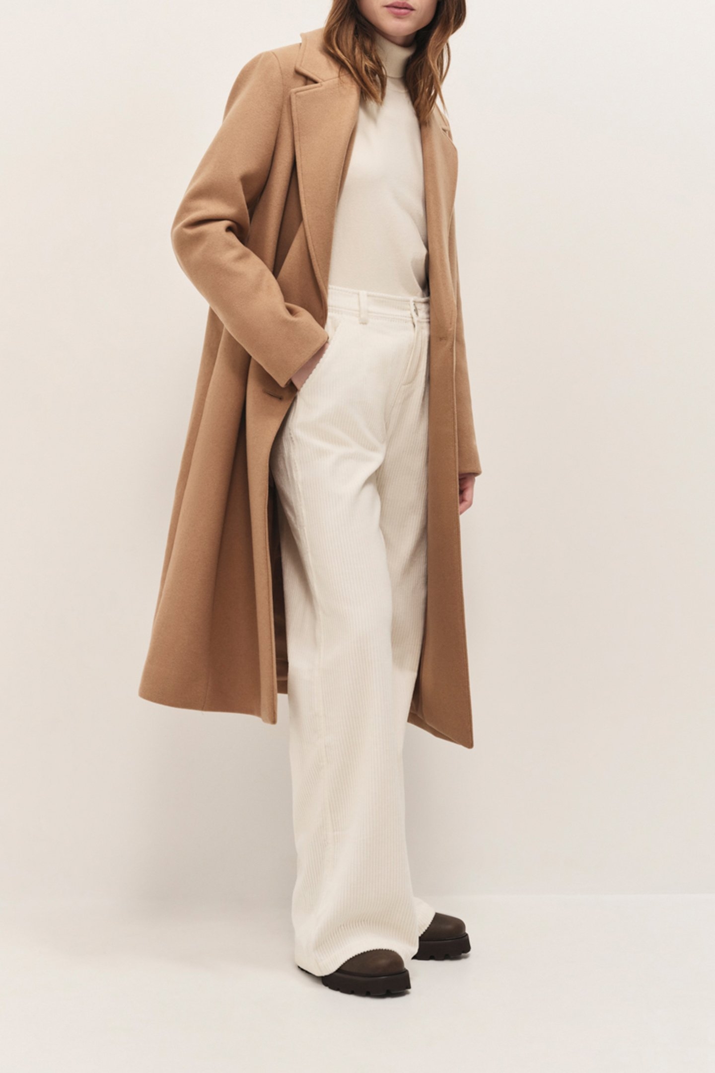 DIMITRI - LONG WOOL COAT WITH WIDE TAILORED COLLAR 4